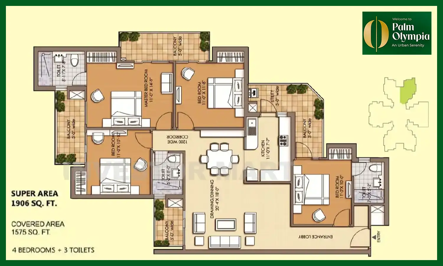 1906 Sqft