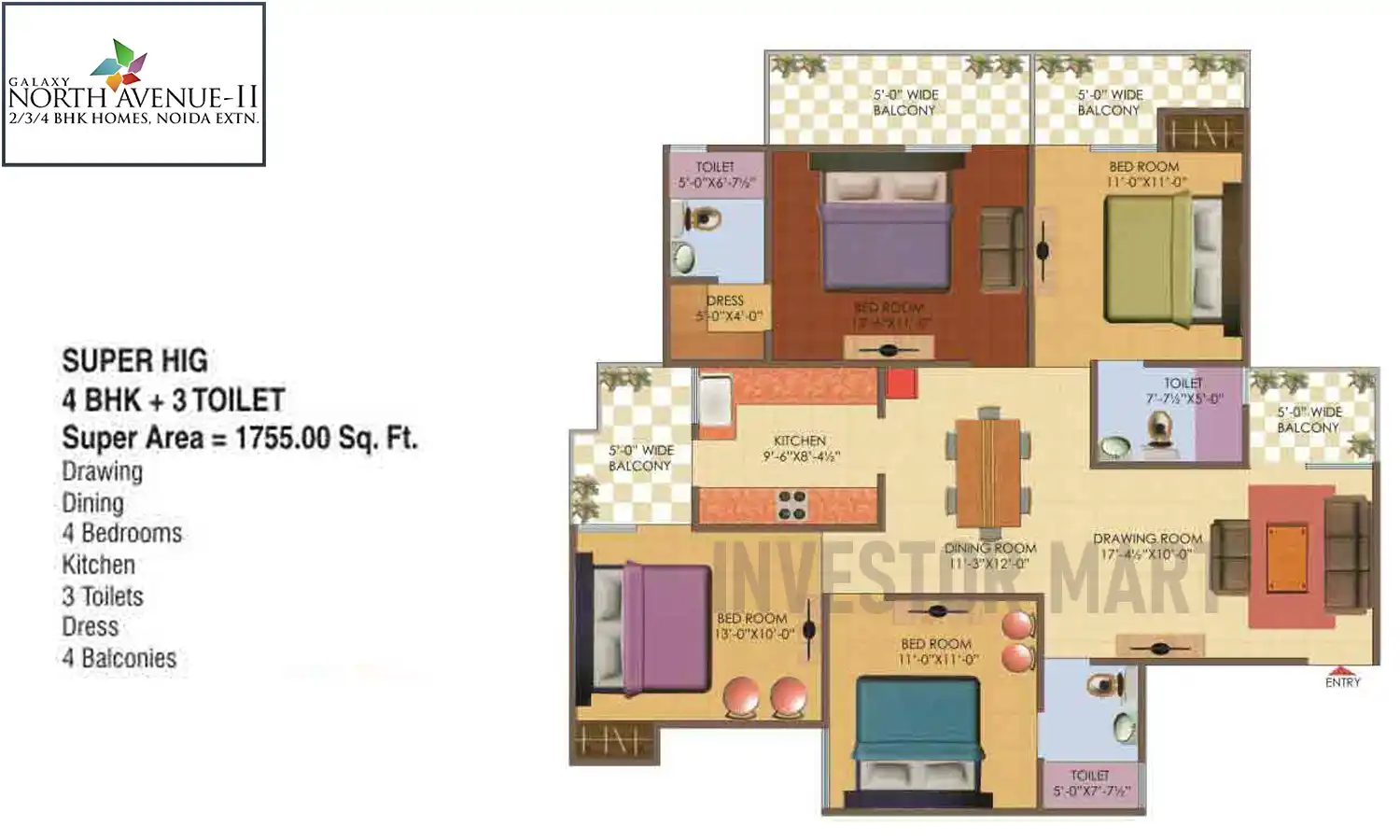 1755 Sqft