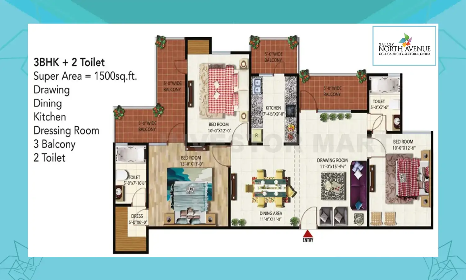 1500 Sqft