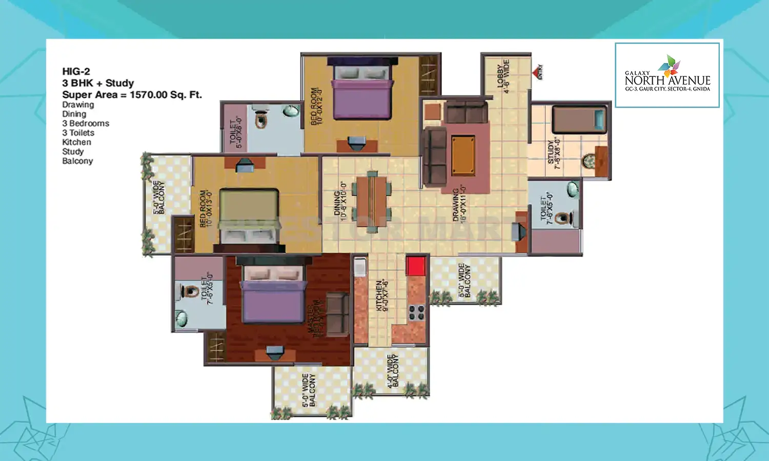 1570 Sqft