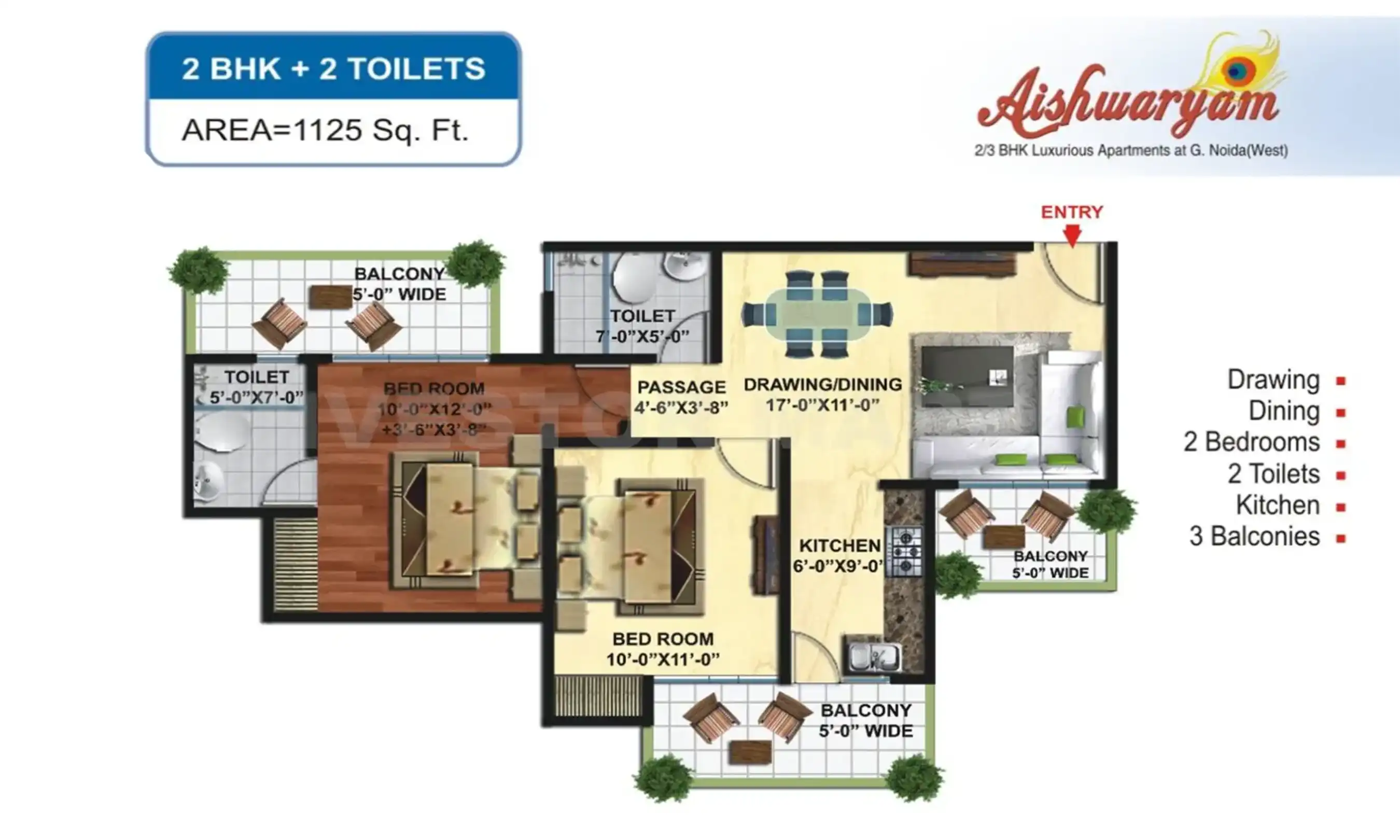1125 Sqft