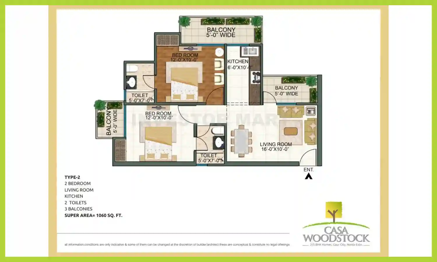 1060 Sqft