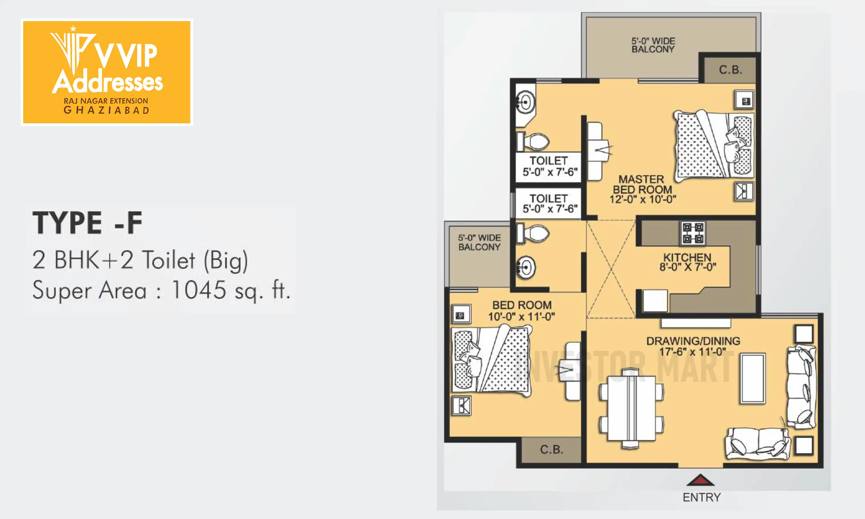 1045 Sqft