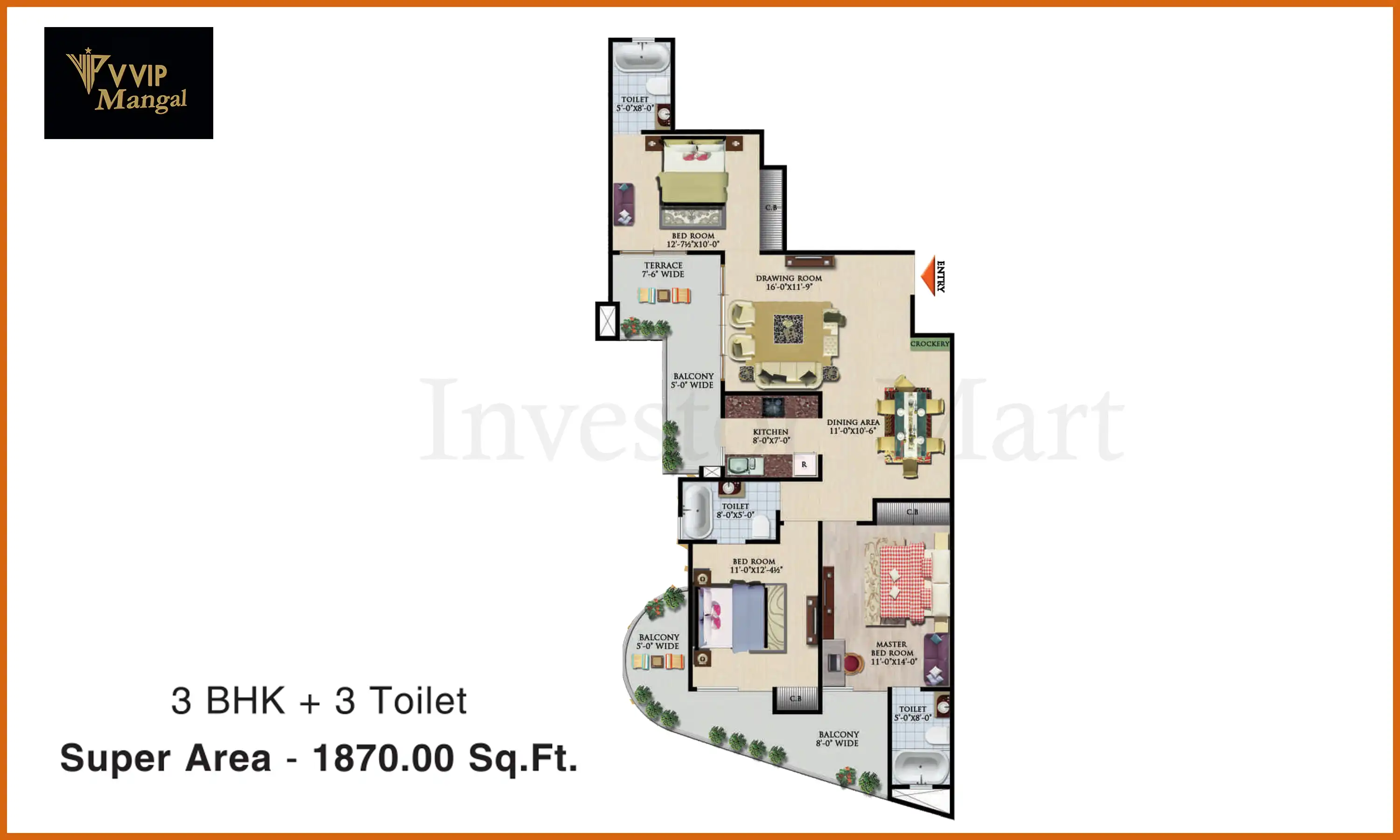 1870 Sqft