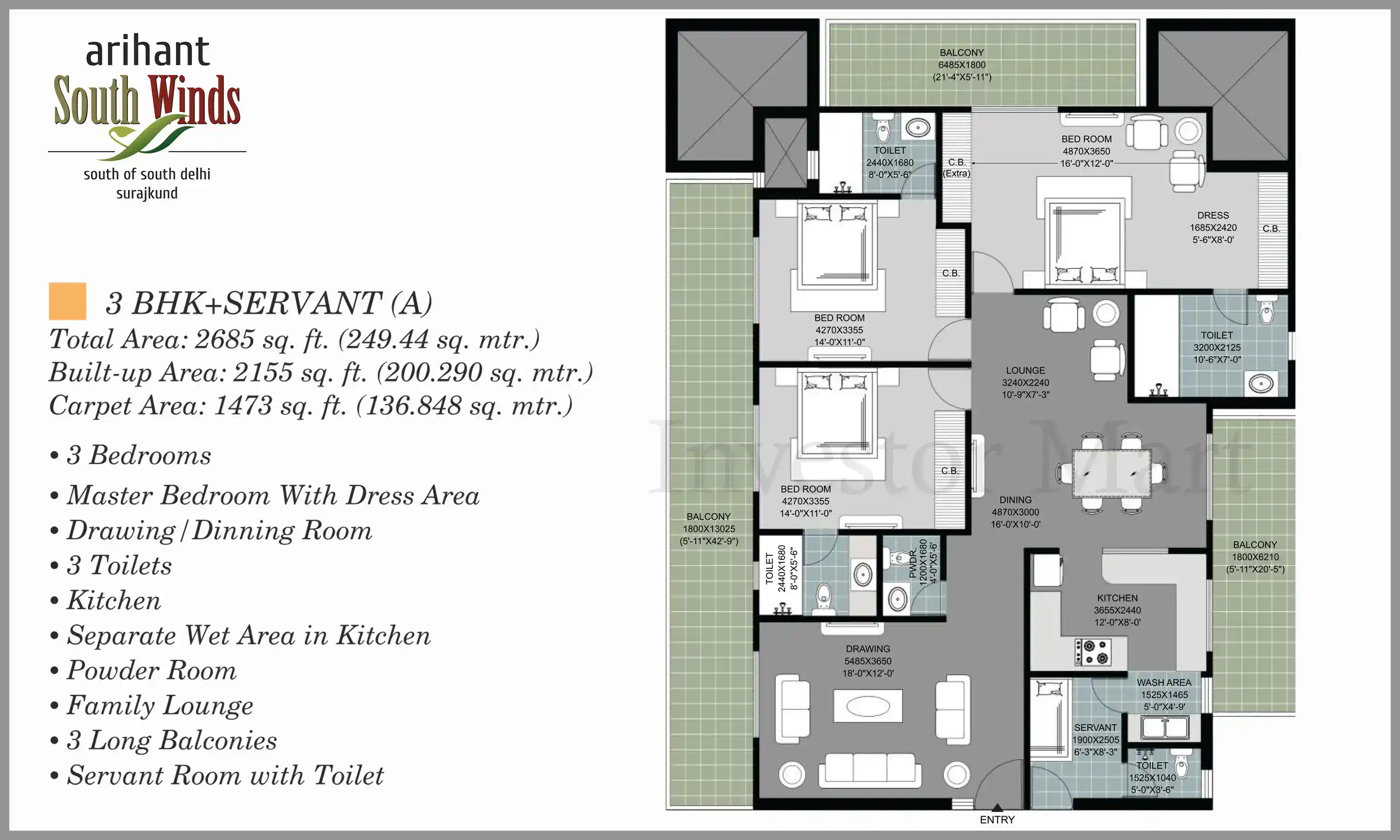 2685 Sqft