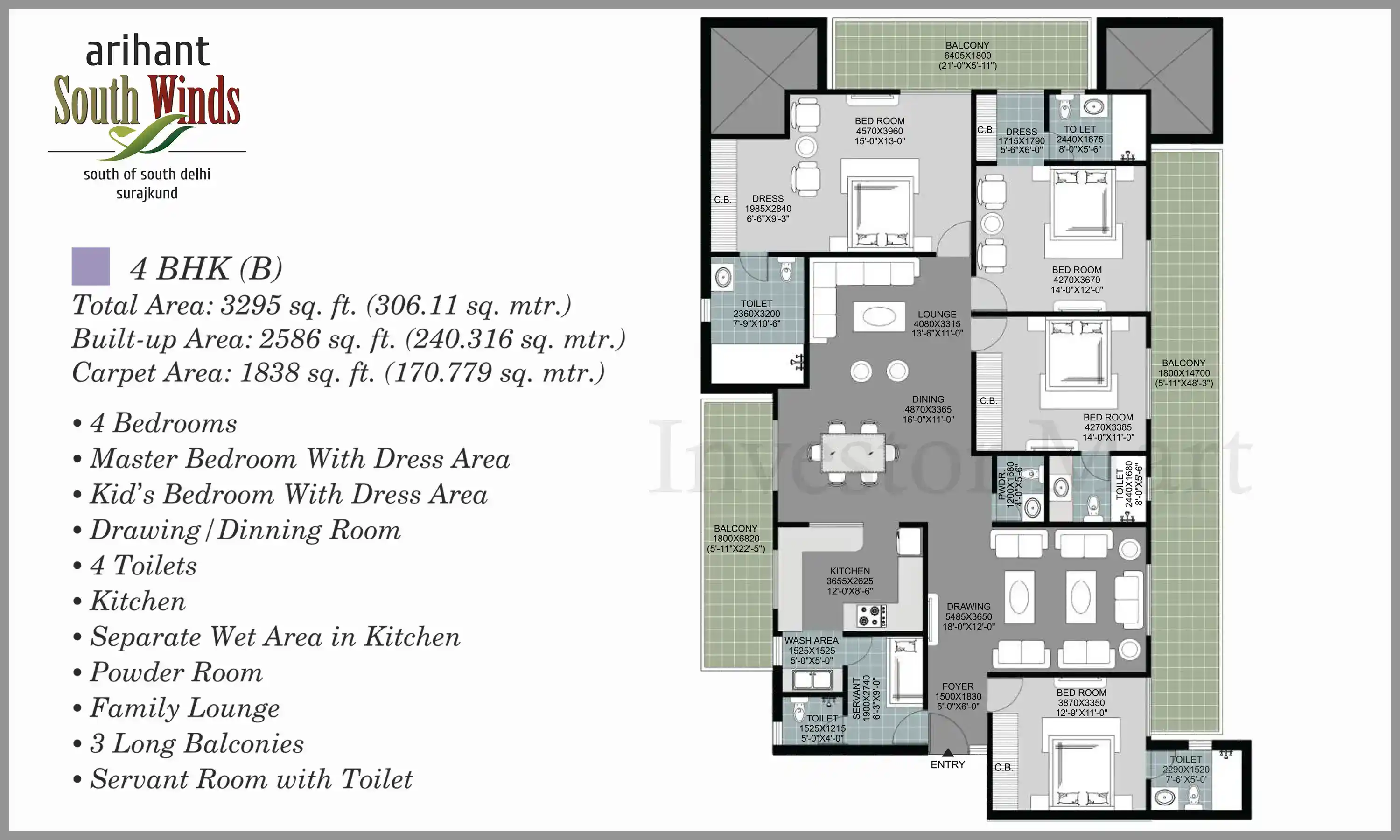 3295 Sqft
