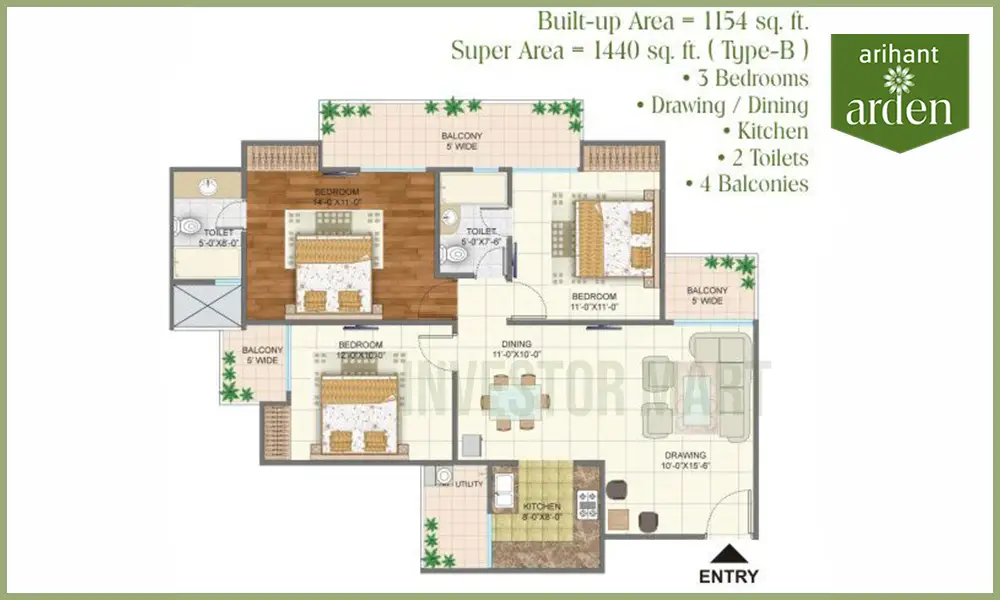 1440 Sqft