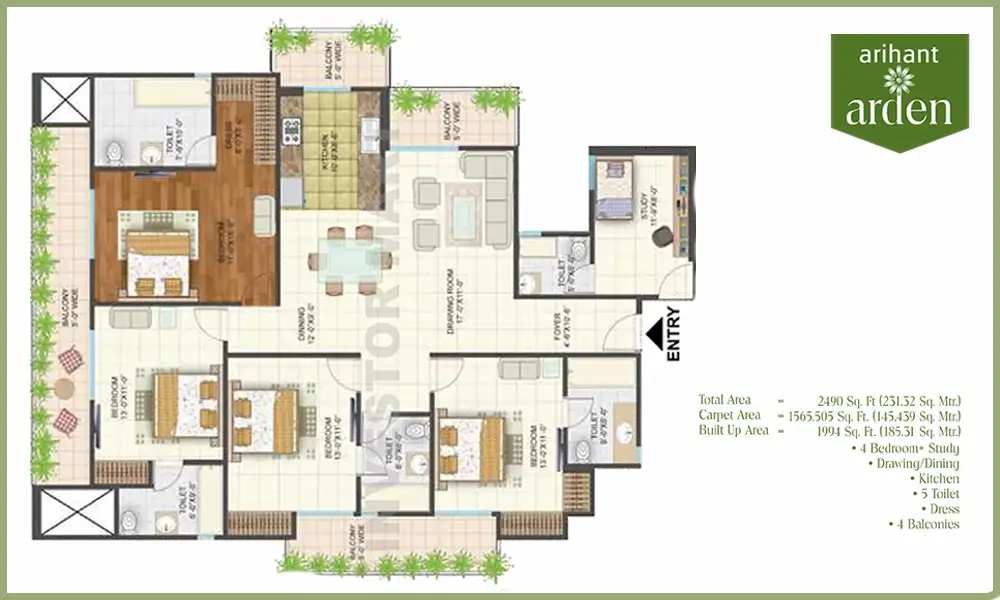 2490 Sqft