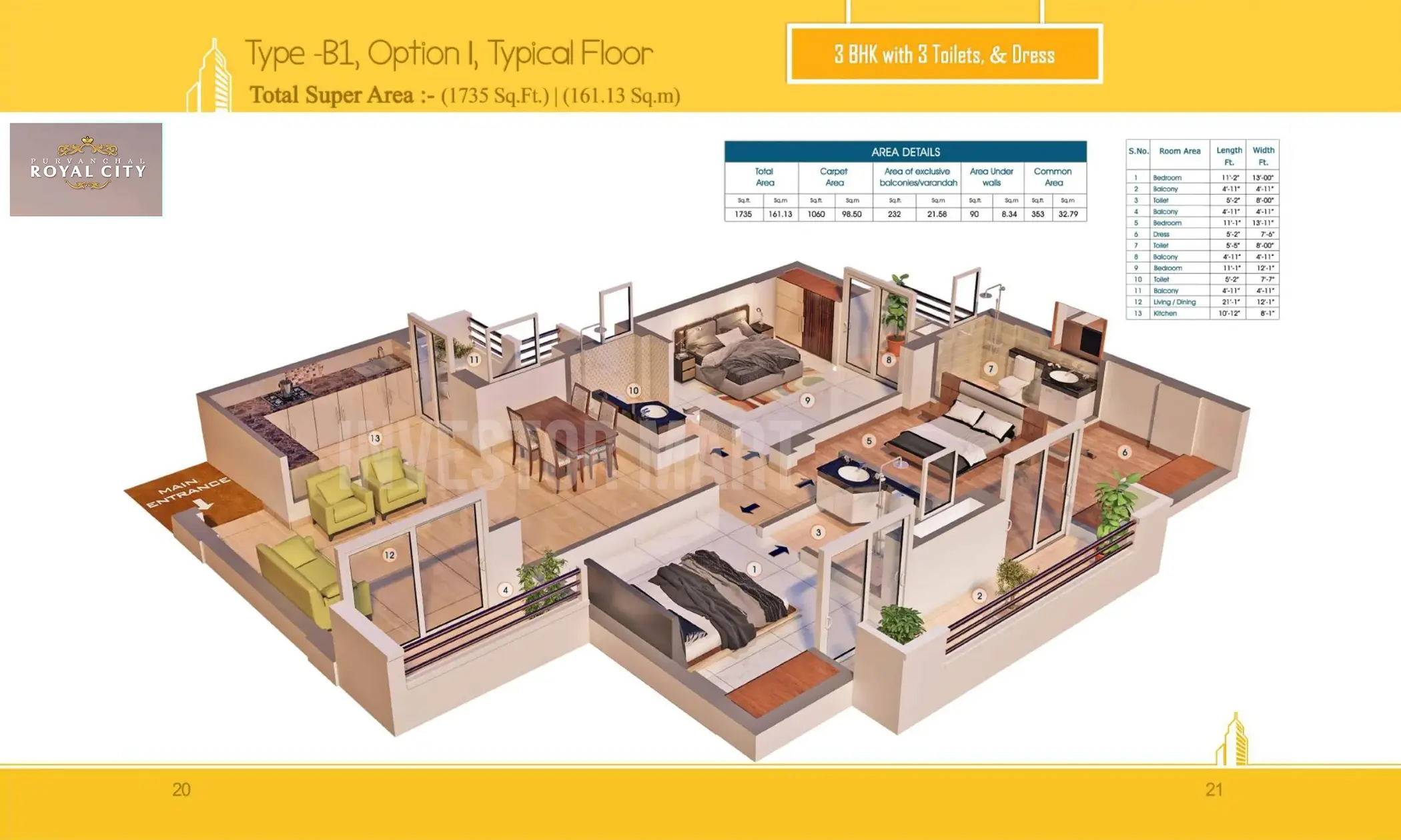 1735 Sqft