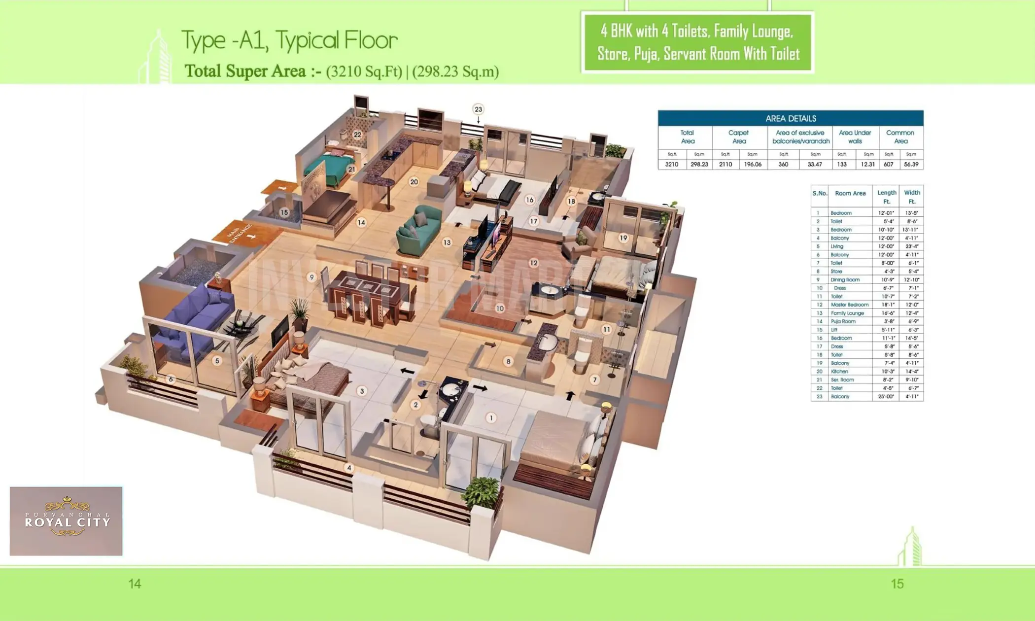 3210 Sqft