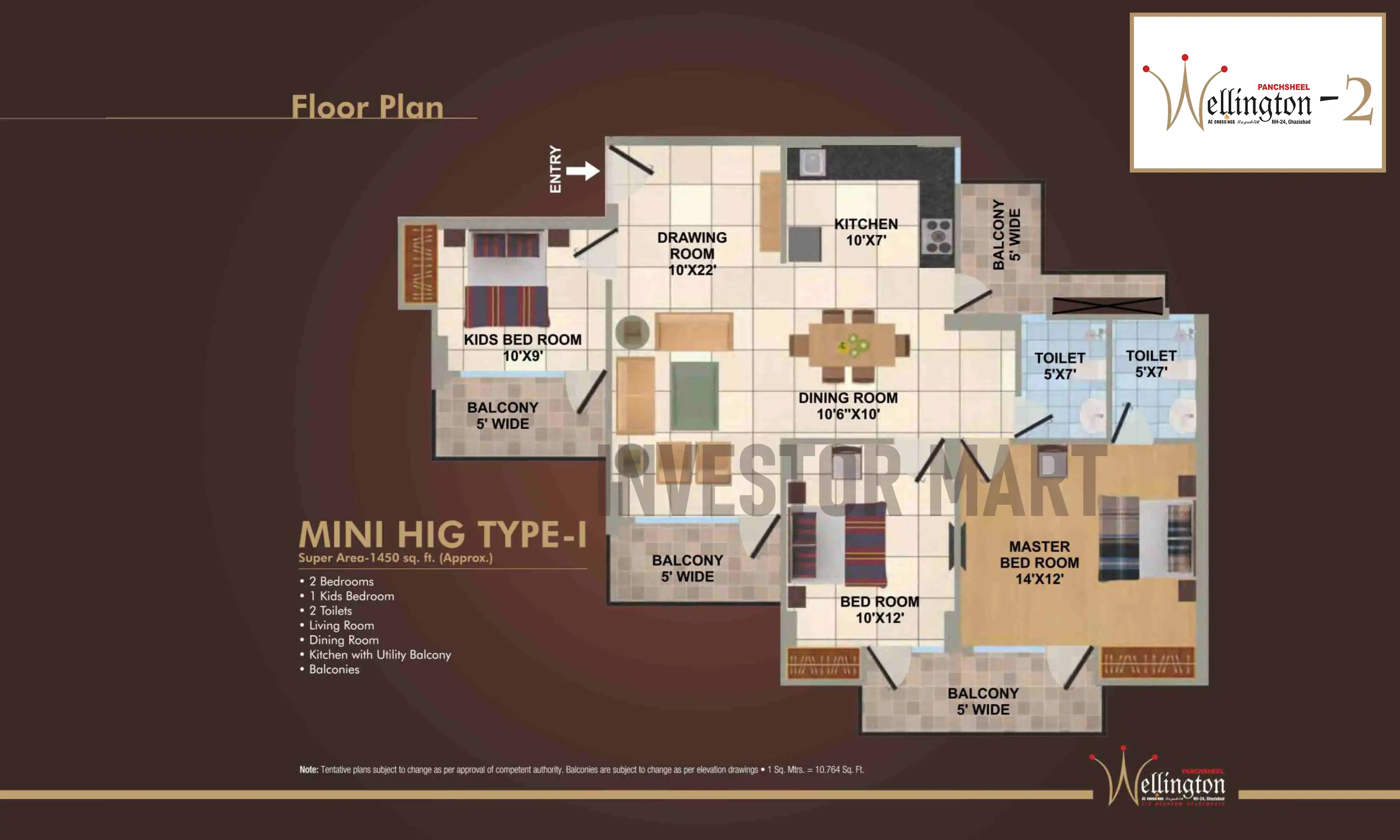 1450 Sqft