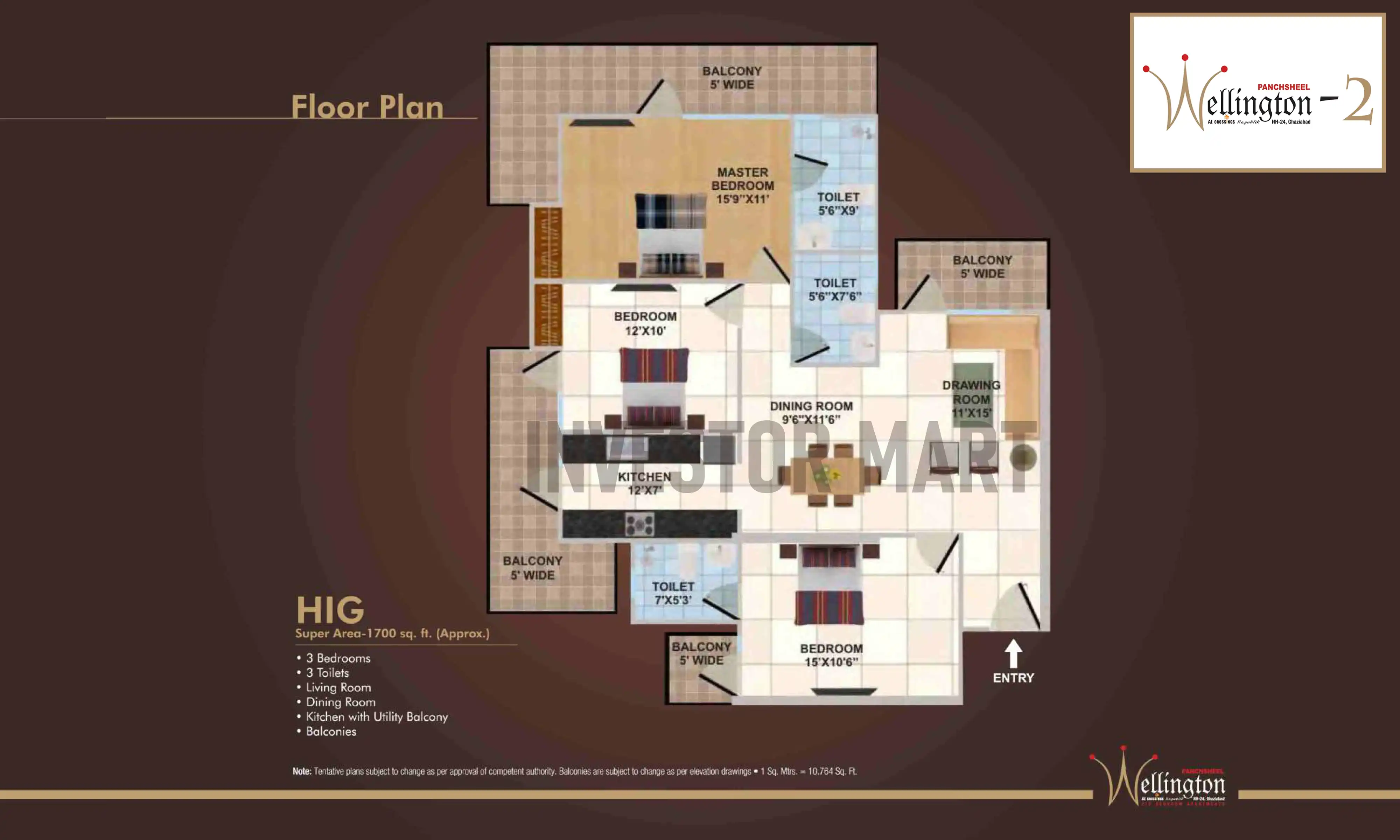1700 Sqft