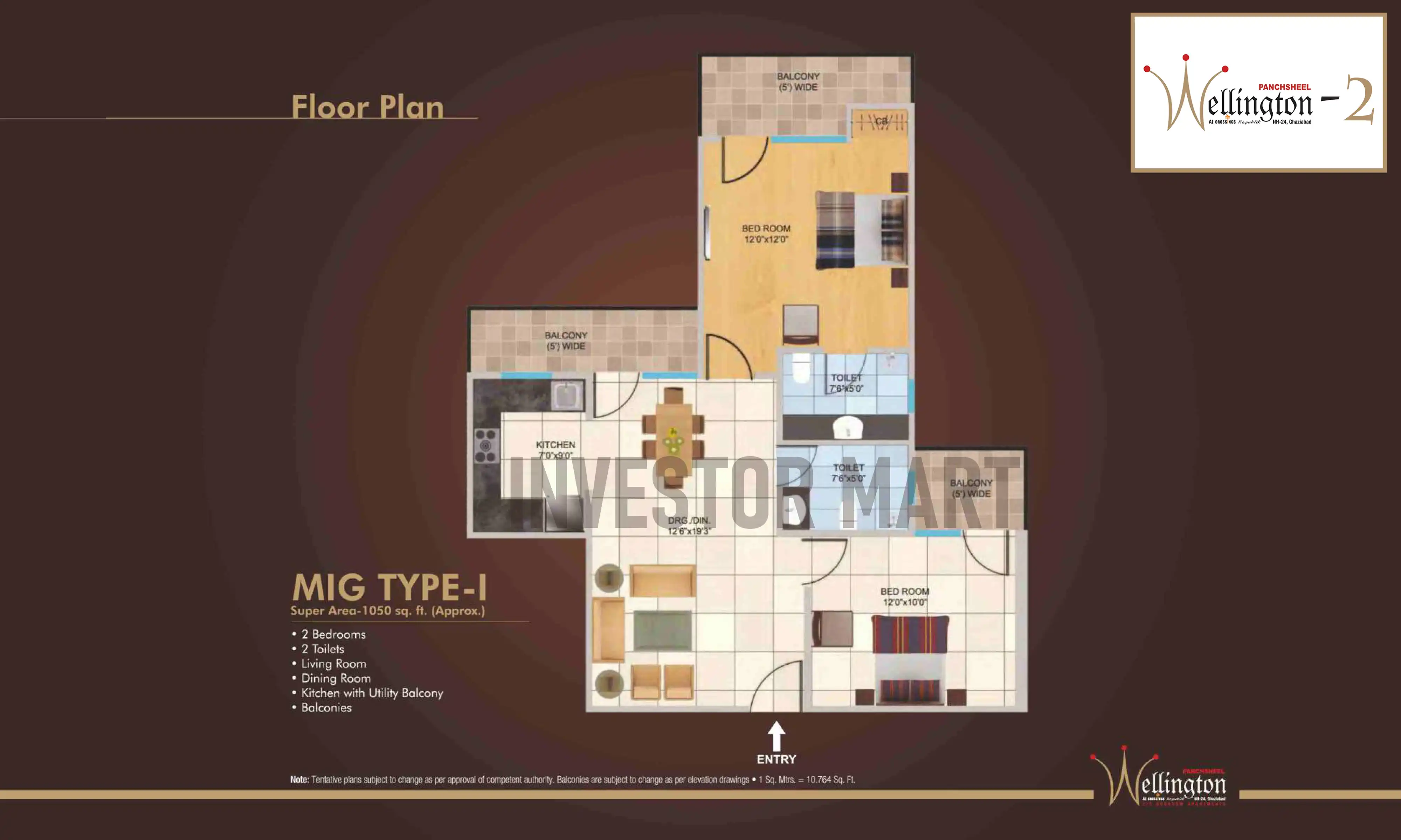 1050 Sqft