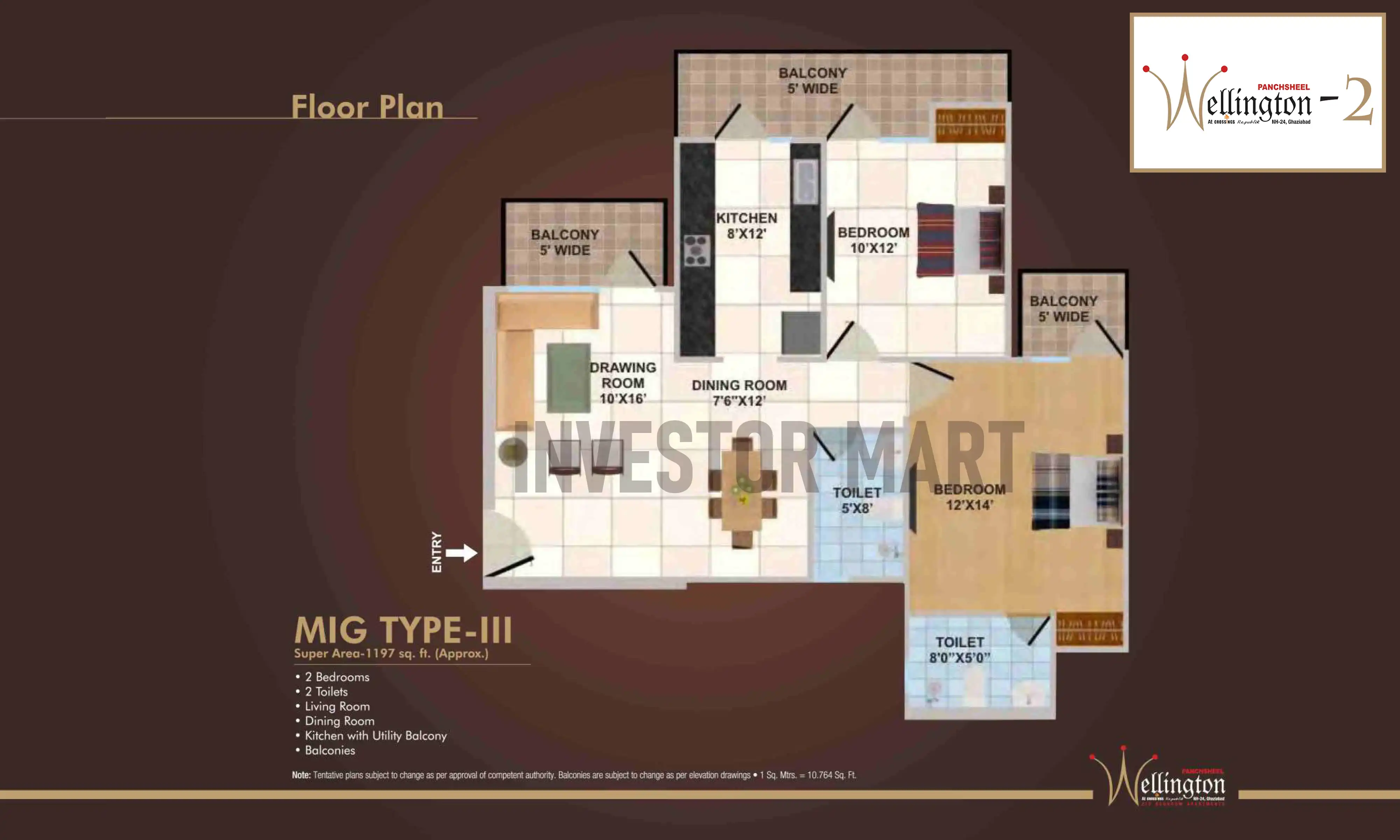 1197 Sqft