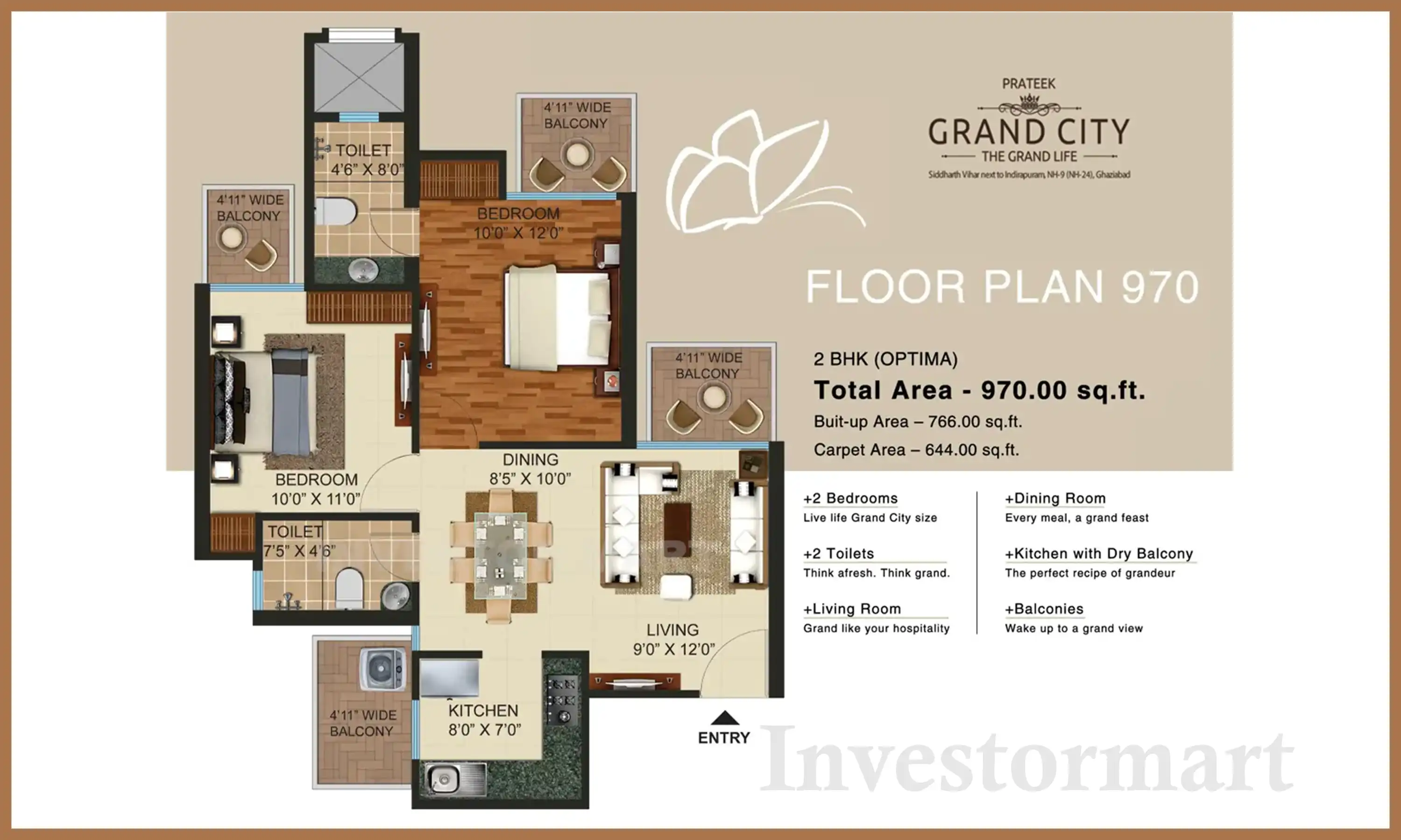 970 Sqft