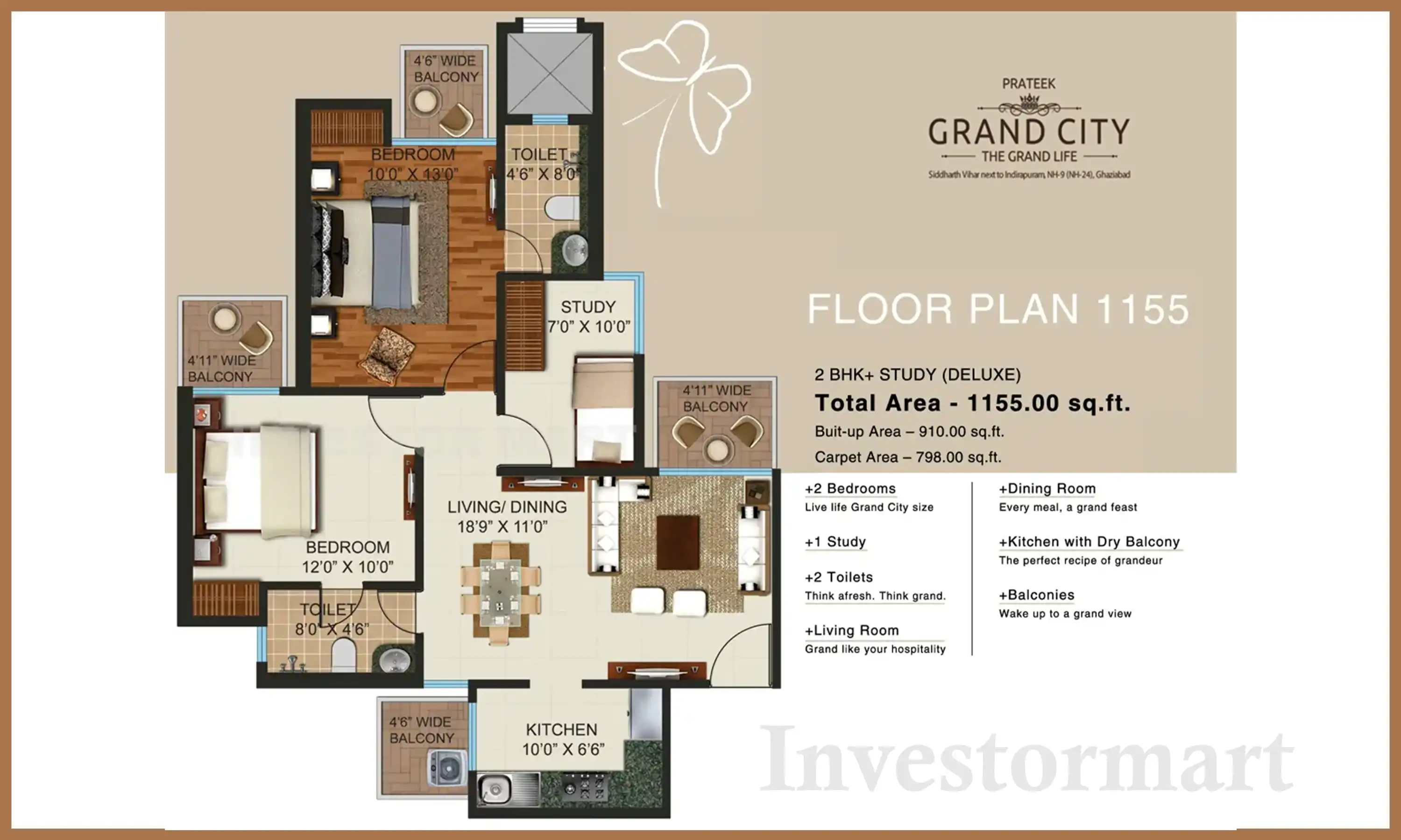 1155 Sqft