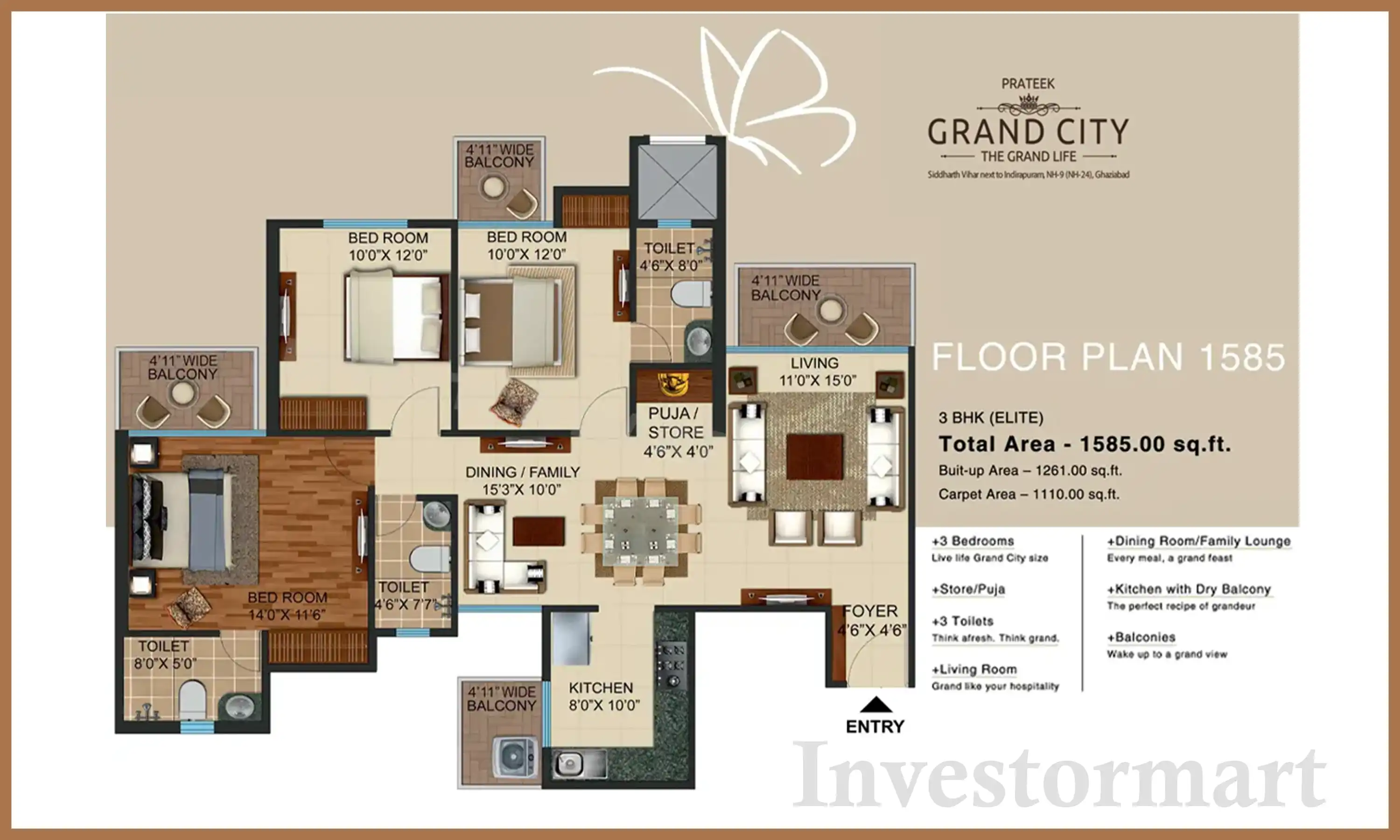 1585 Sqft