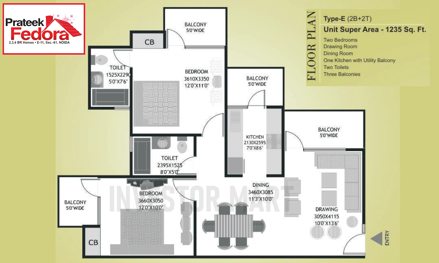 1235 Sqft