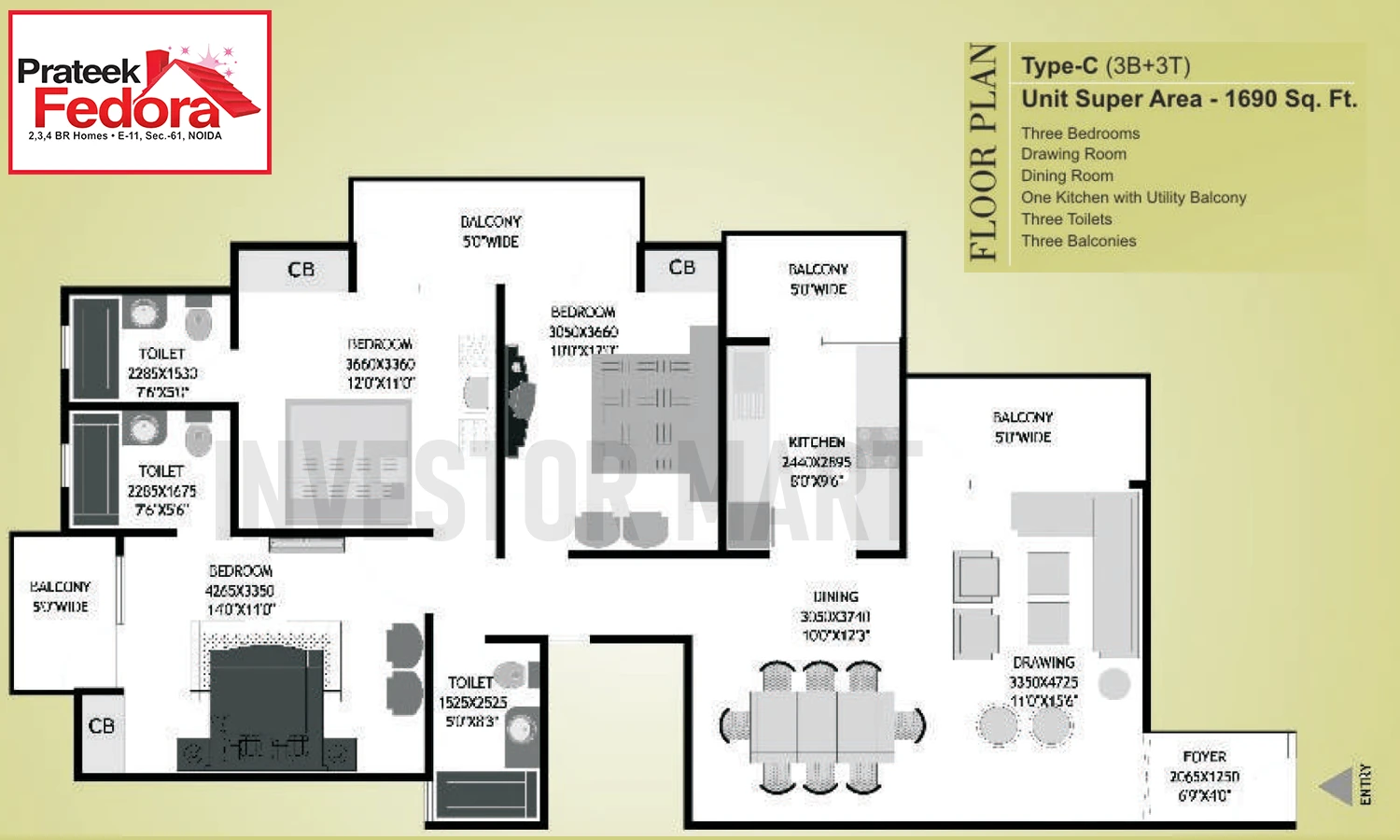 1690 Sqft