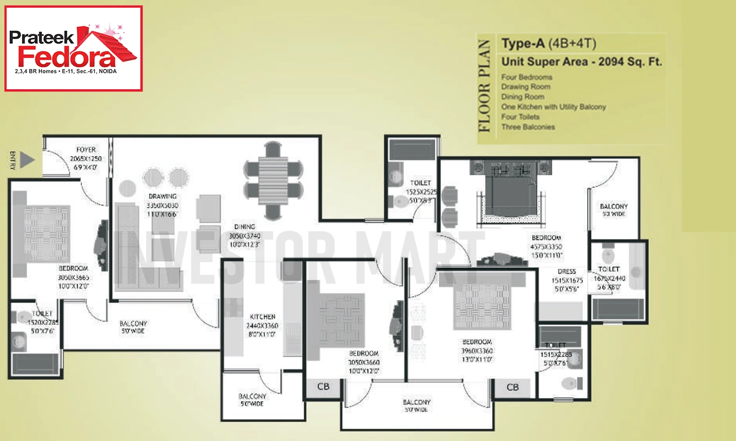 2094 Sqft