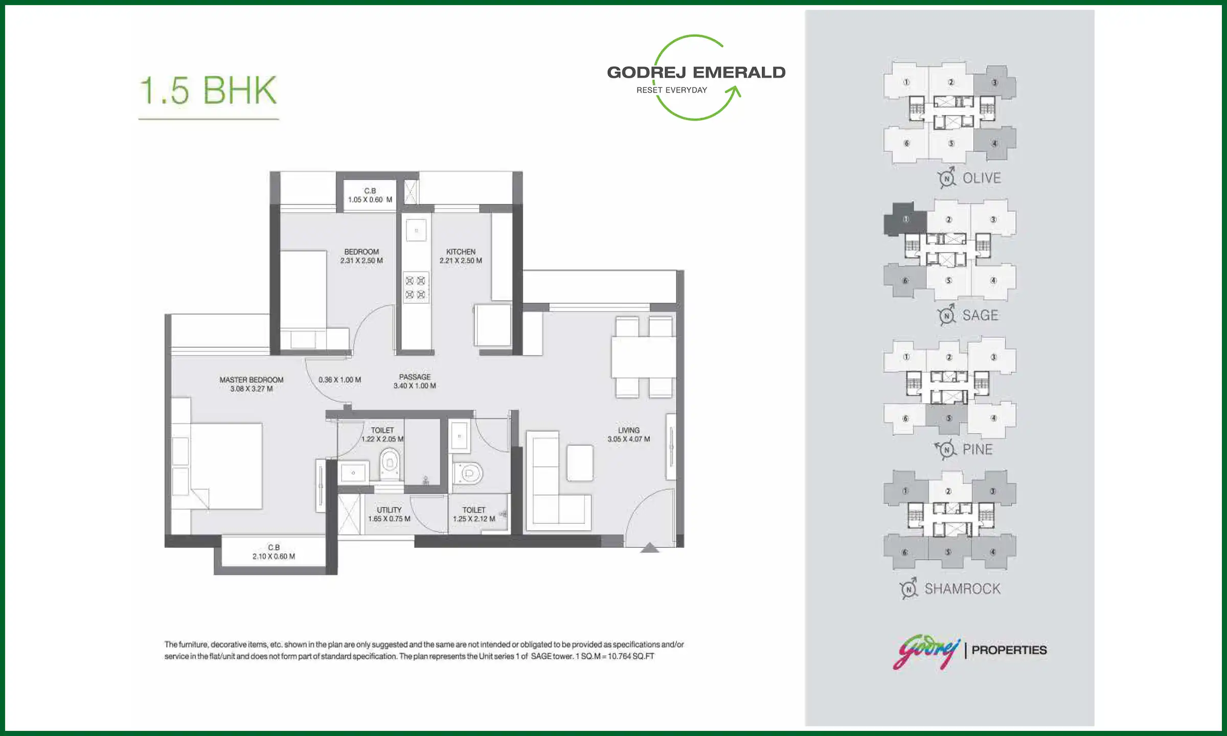 525 Sqft
