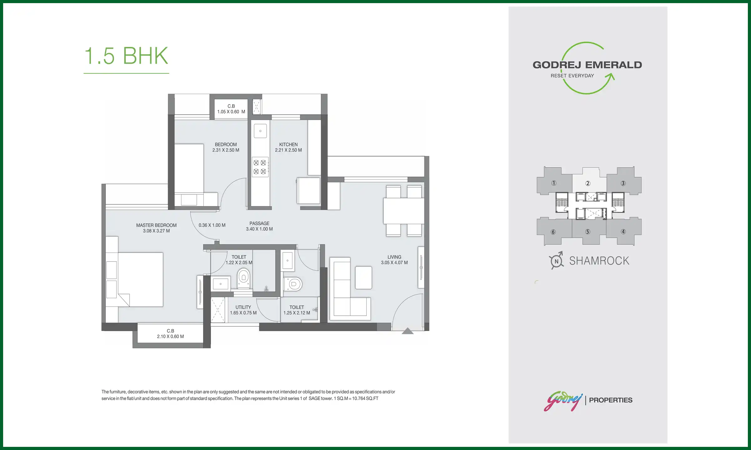 525 Sqft