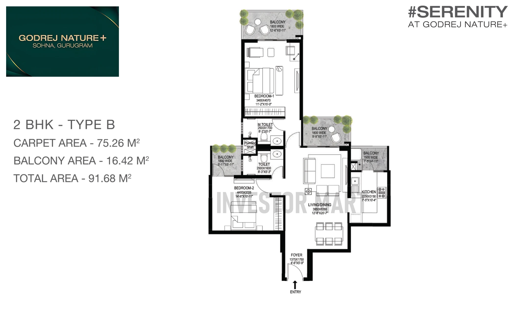 986 Sqft