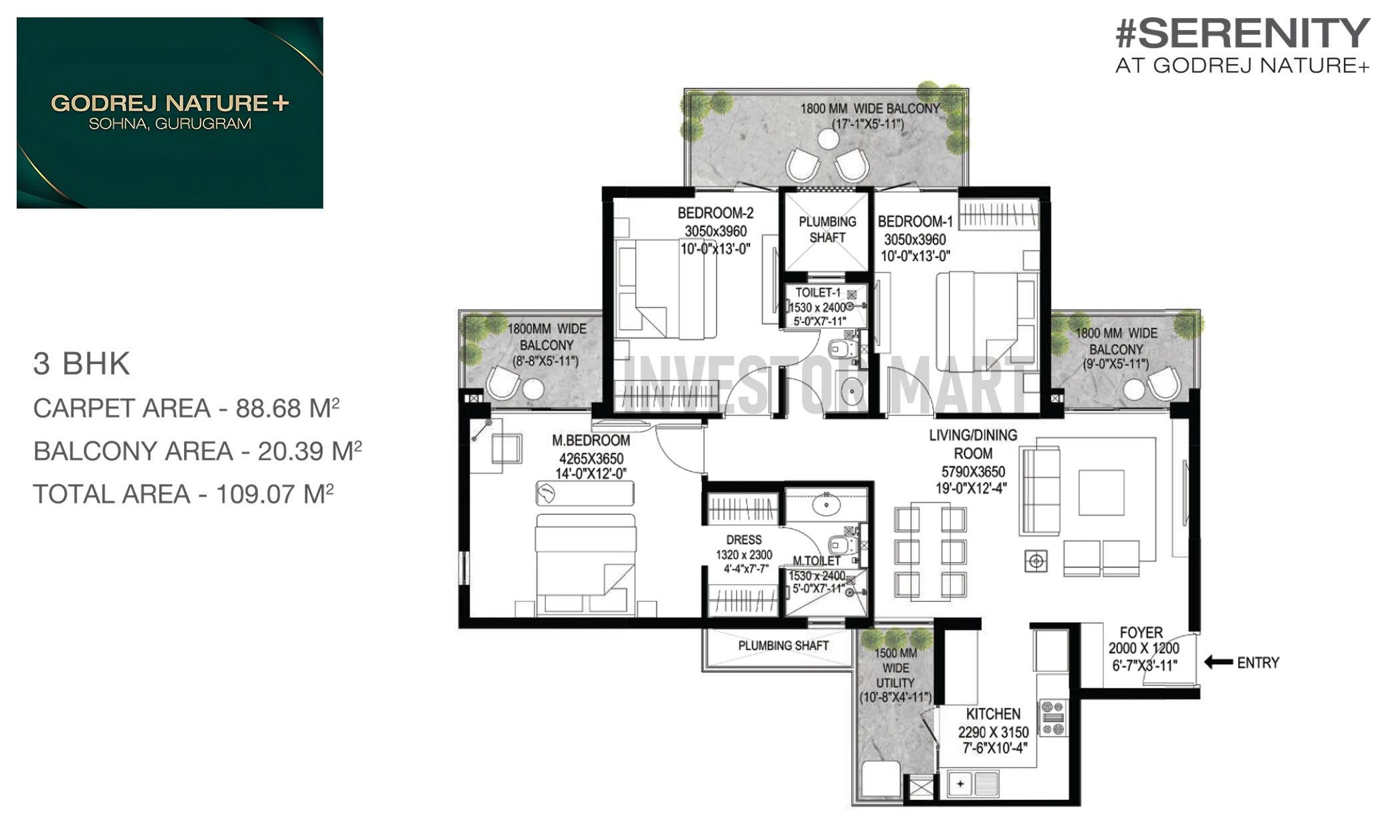 1174 Sqft