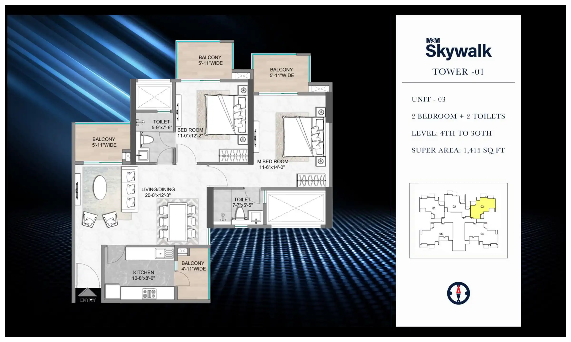 1415 Sqft