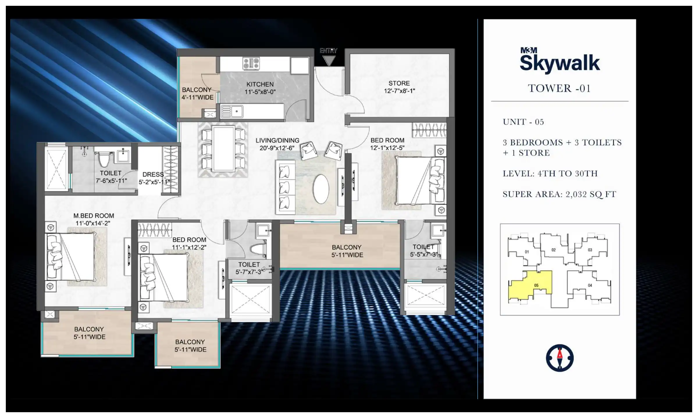 2032 Sqft