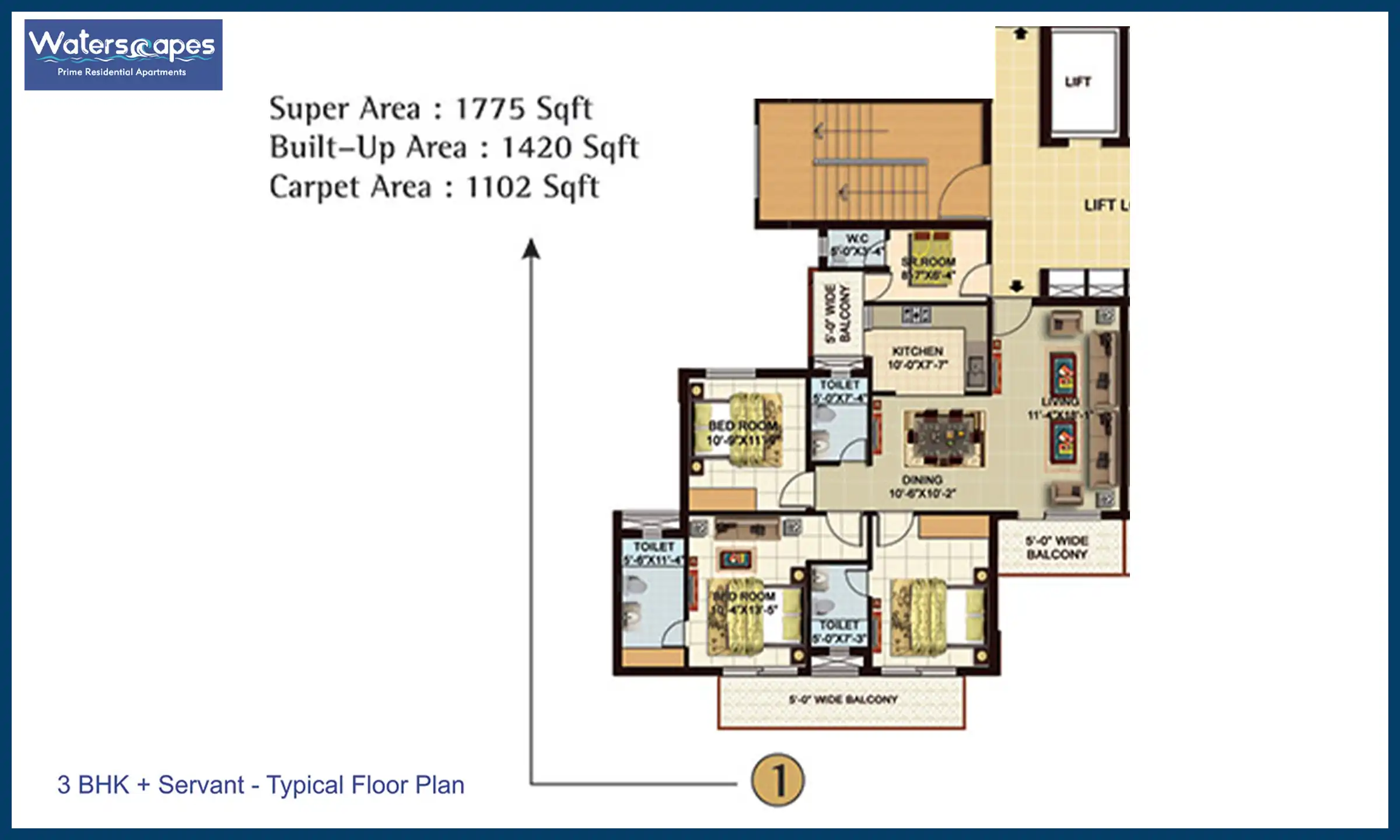 1775 Sqft
