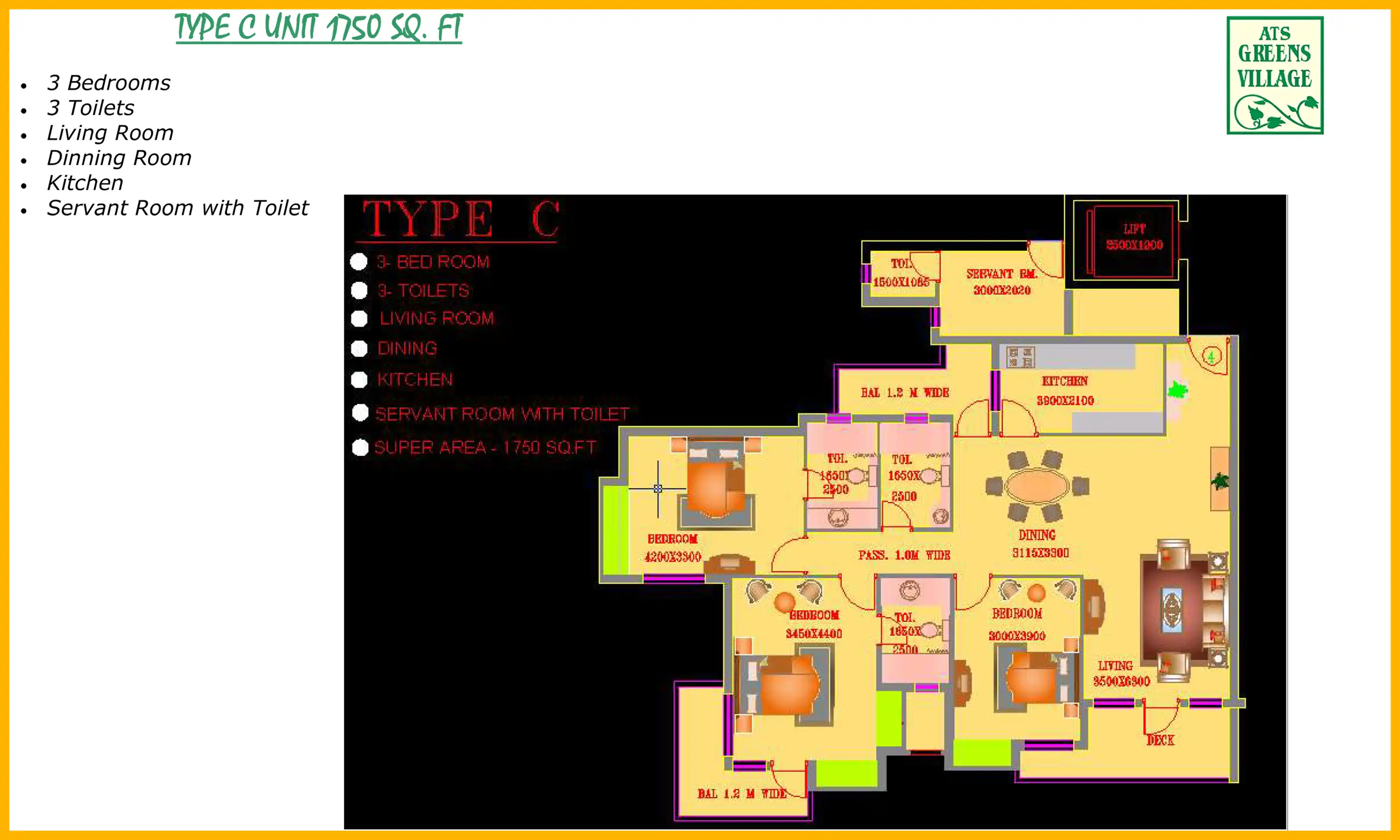1750 Sqft