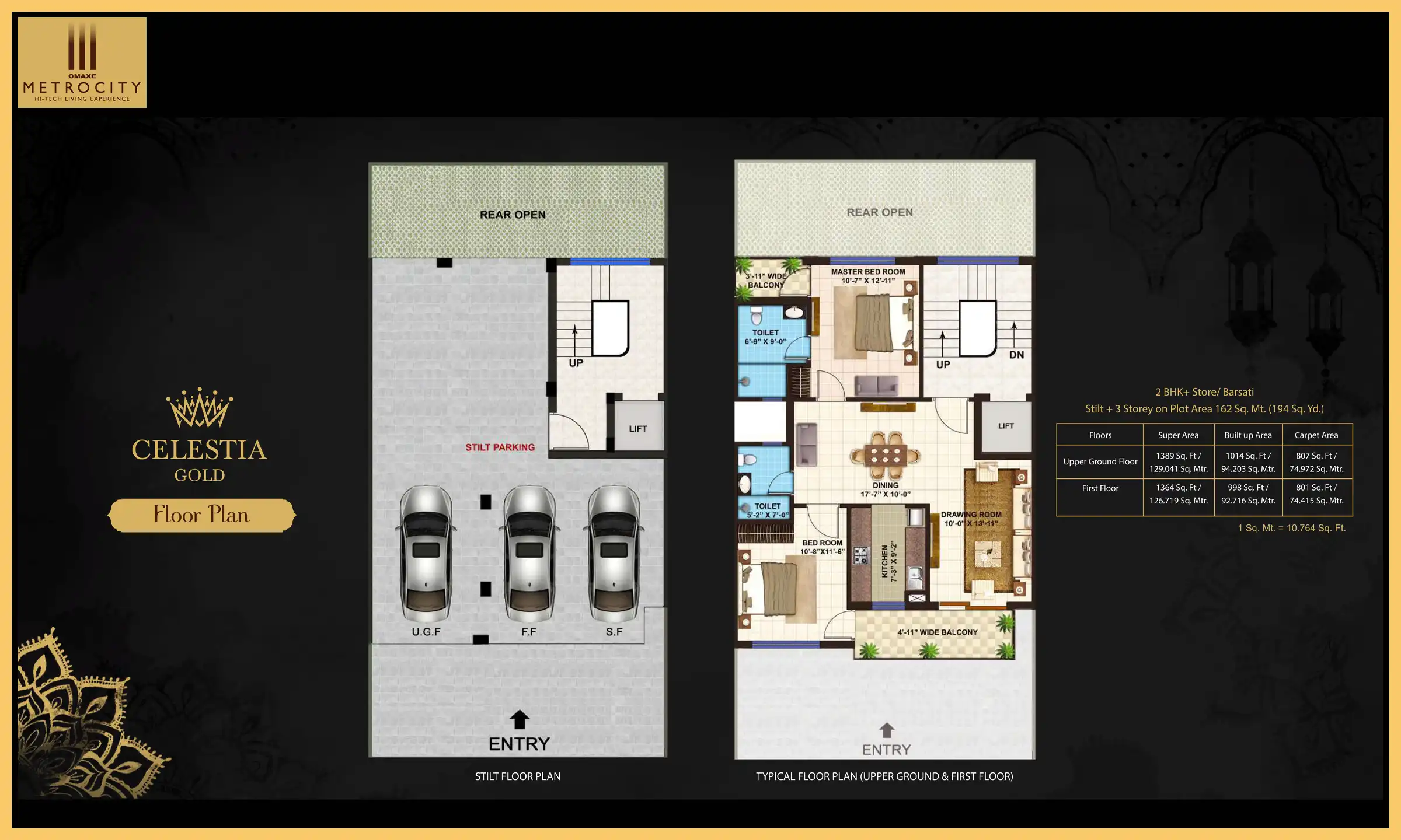 1364 Sqft