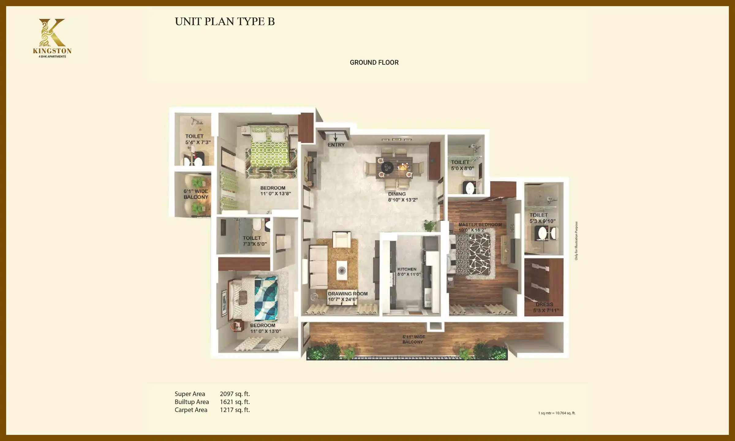 2097 Sqft