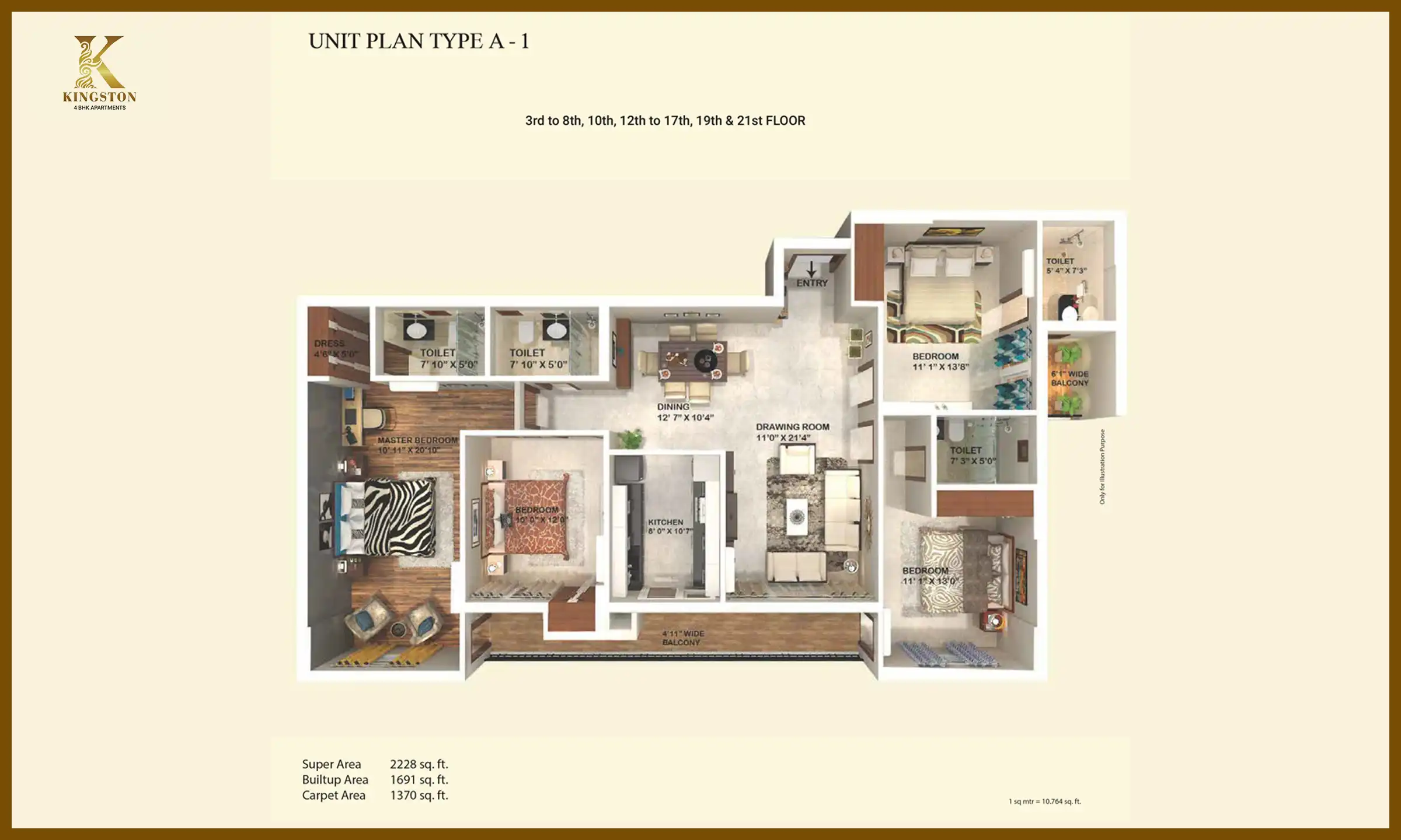 2228 Sqft