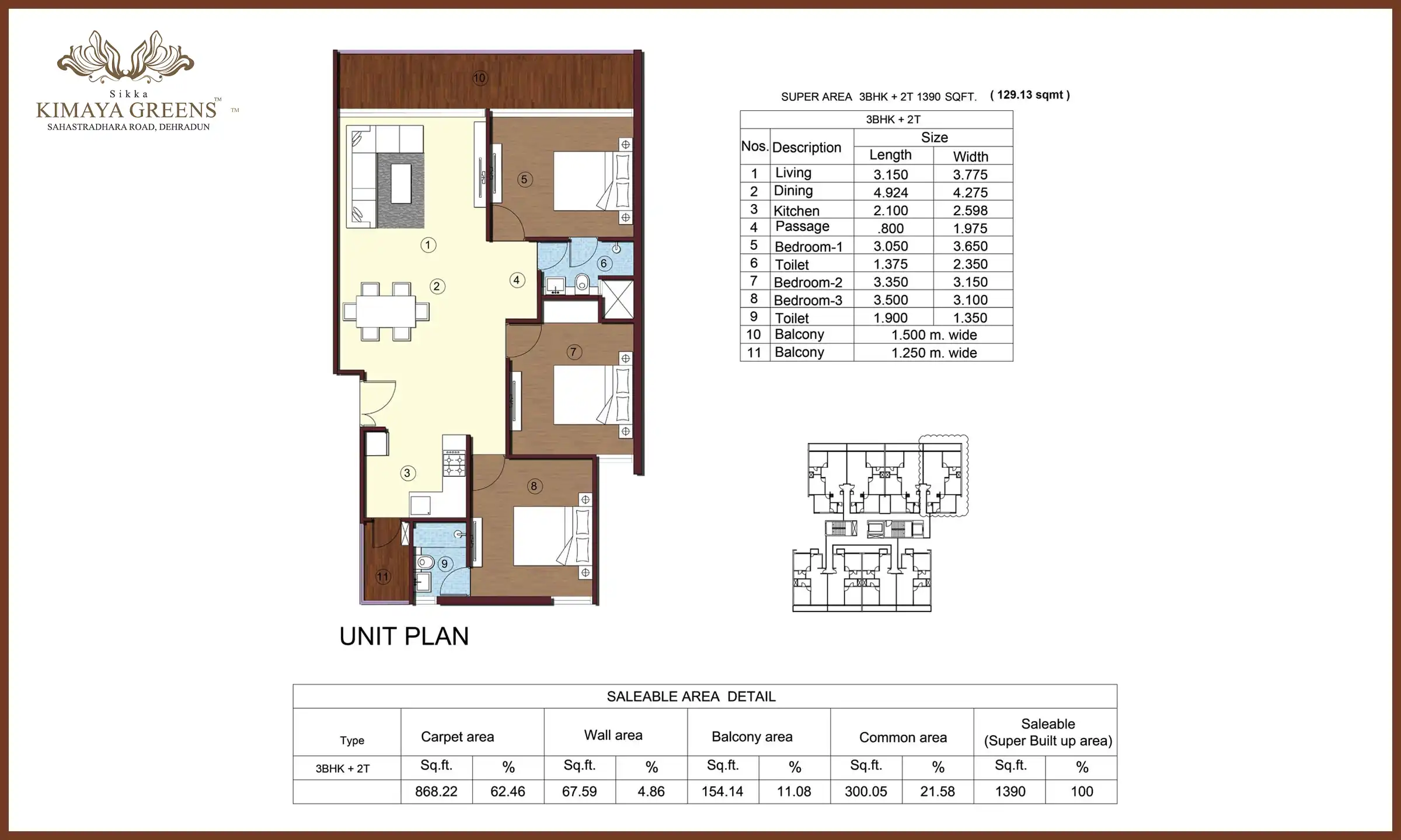 1390 Sqft