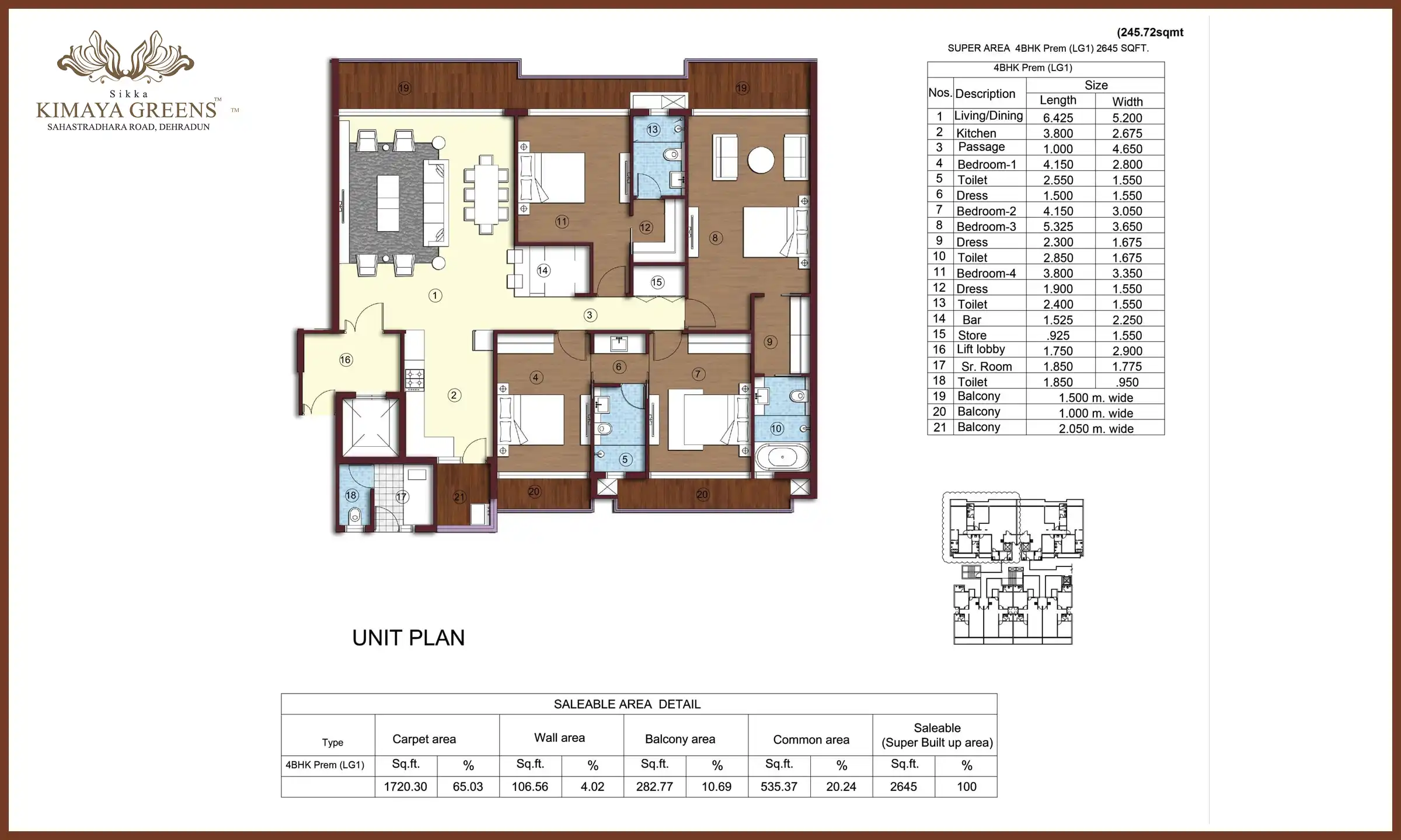 2645 Sqft