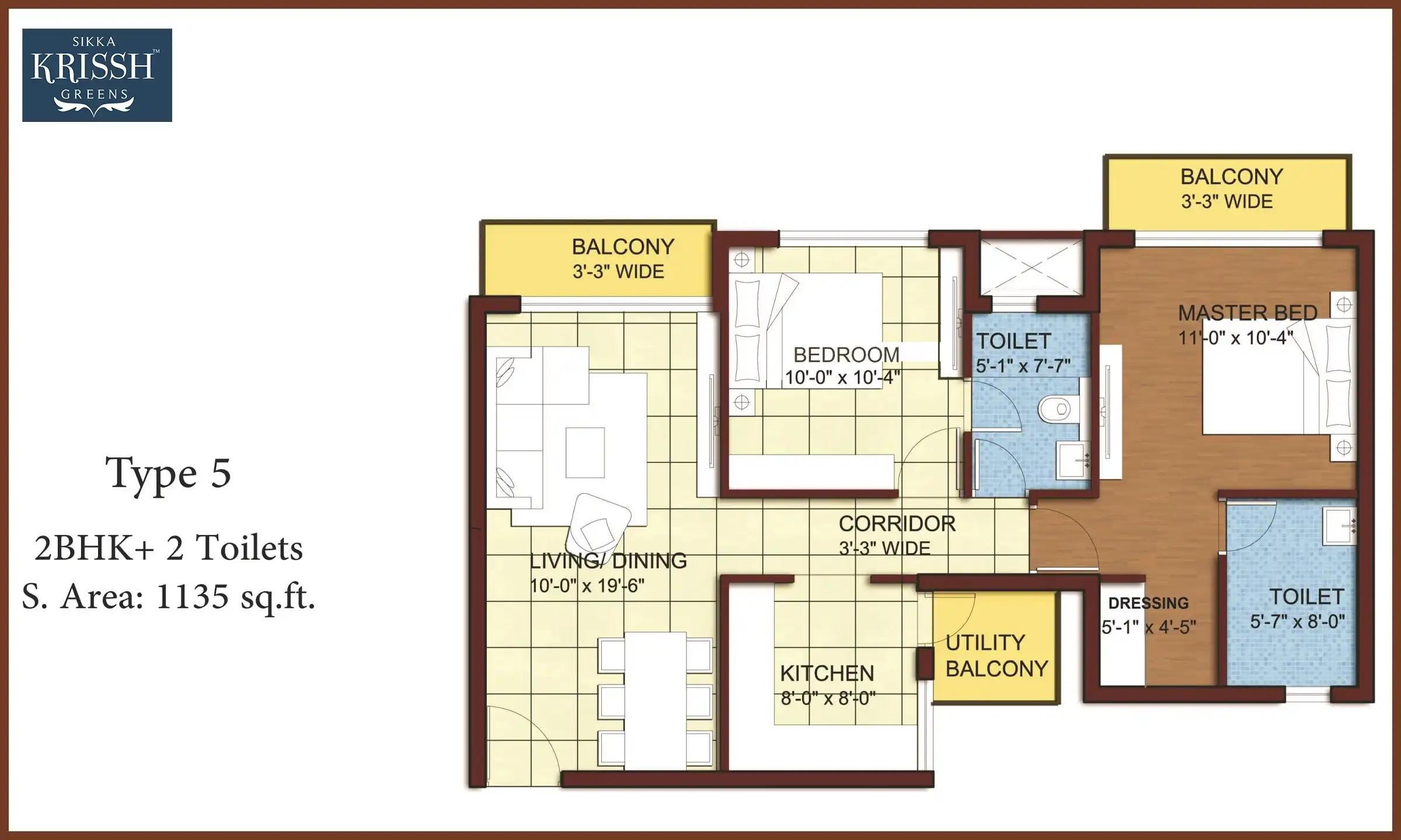 1135 Sqft