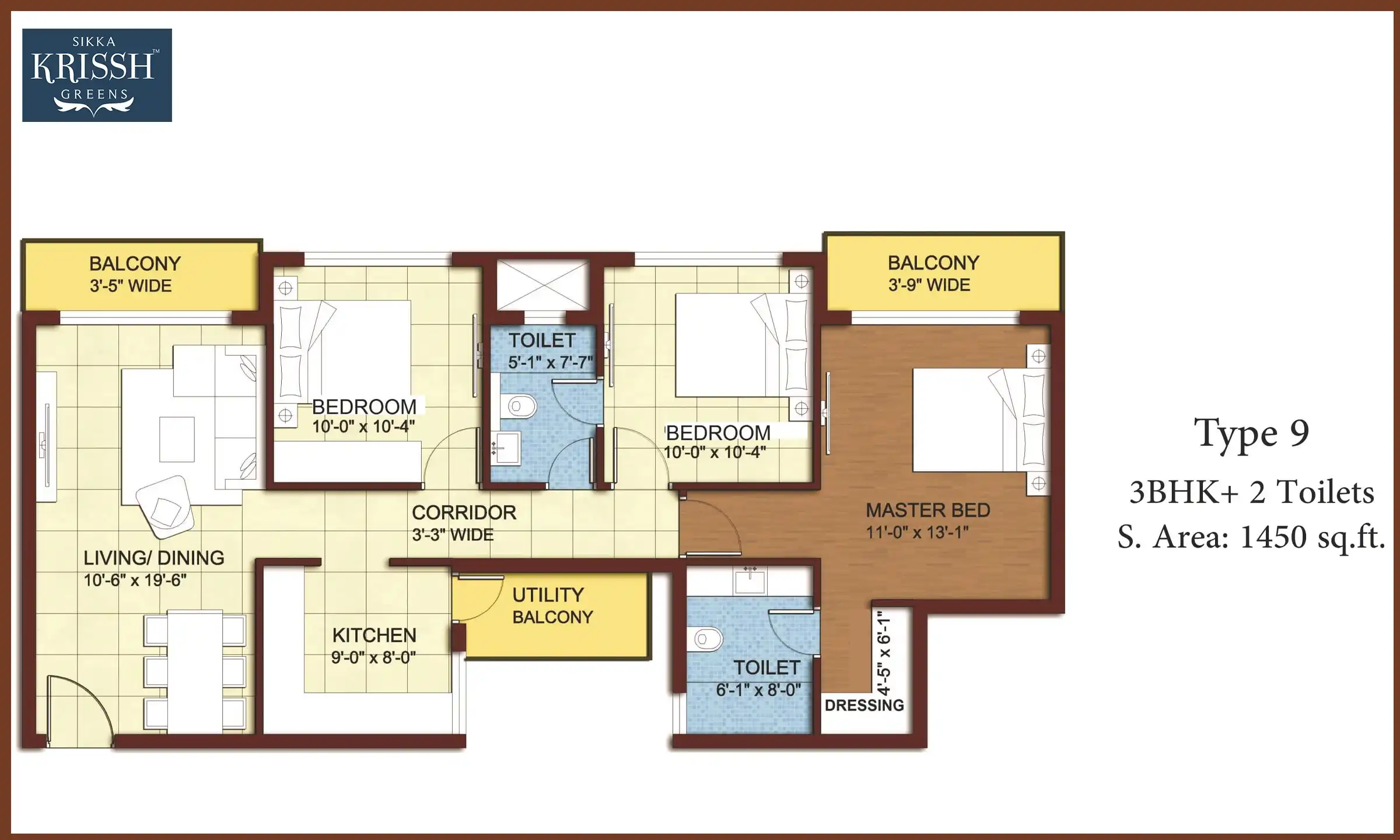 1450 Sqft