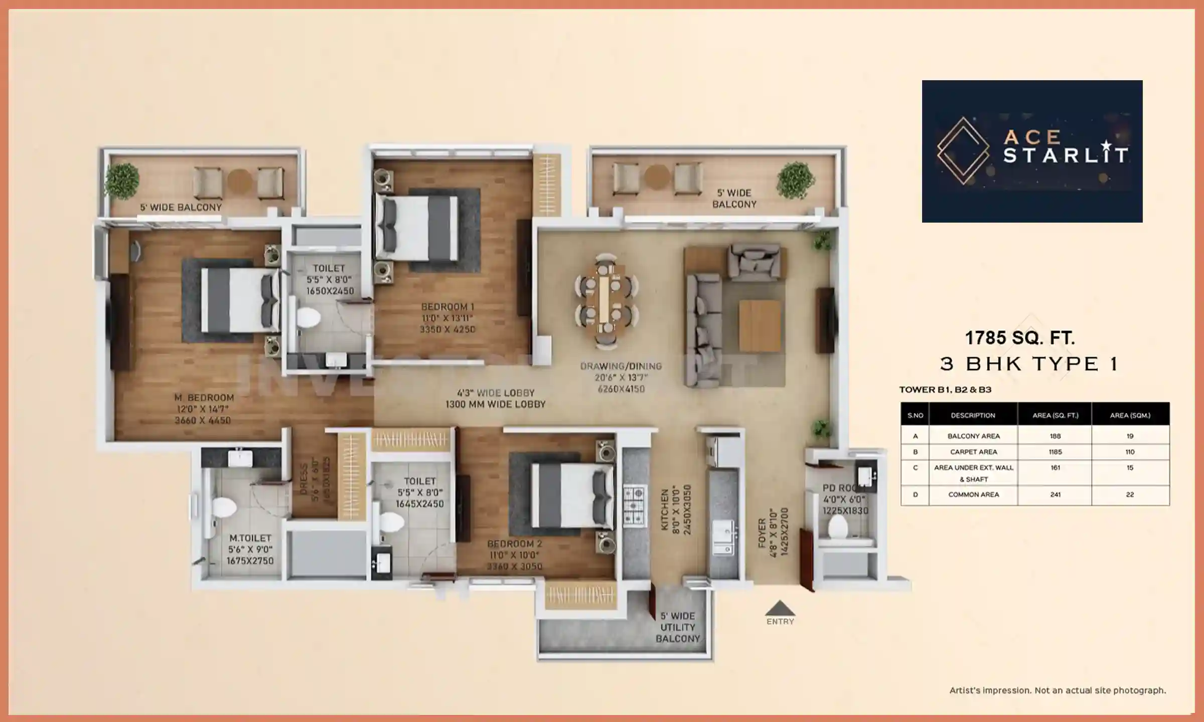 1785 Sqft