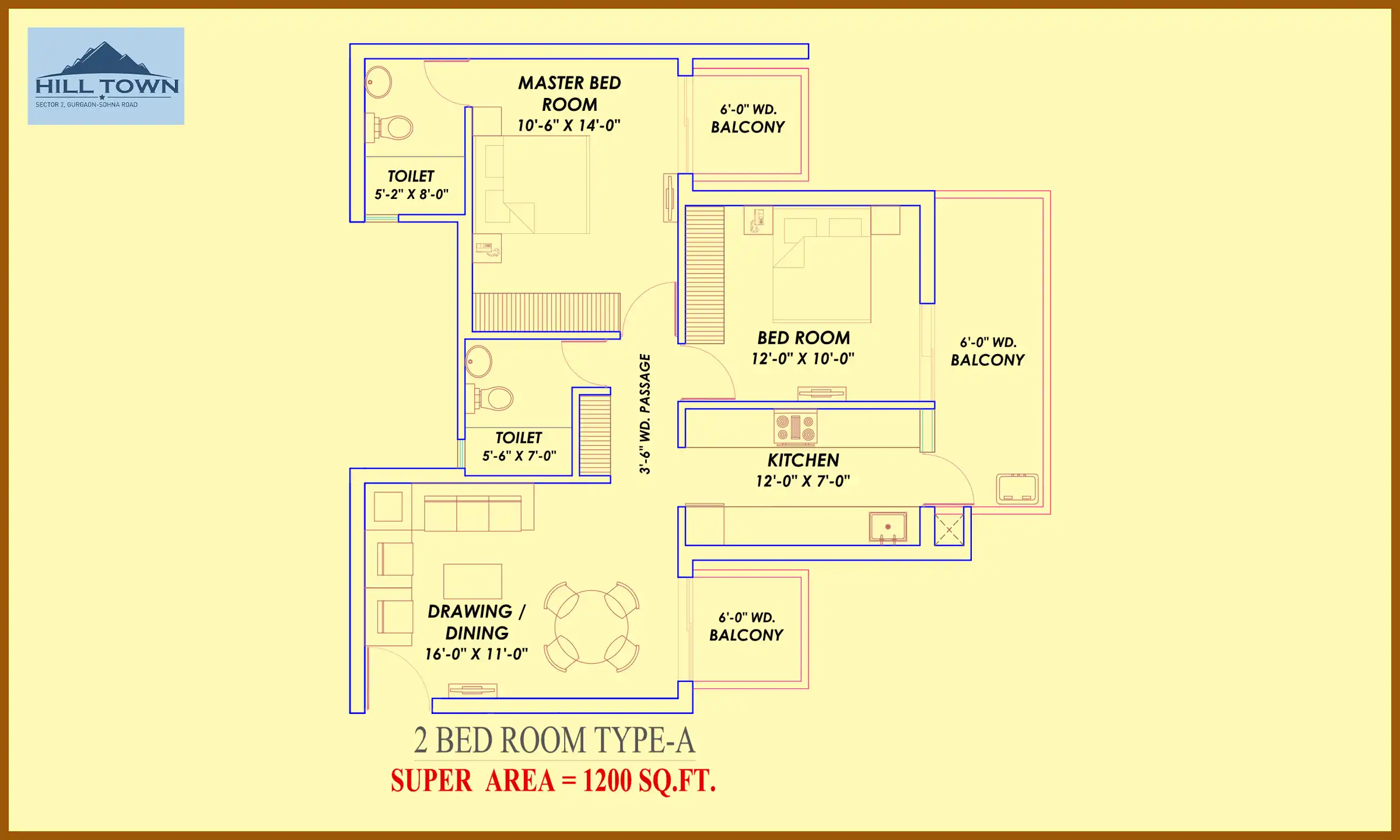1200 Sqft