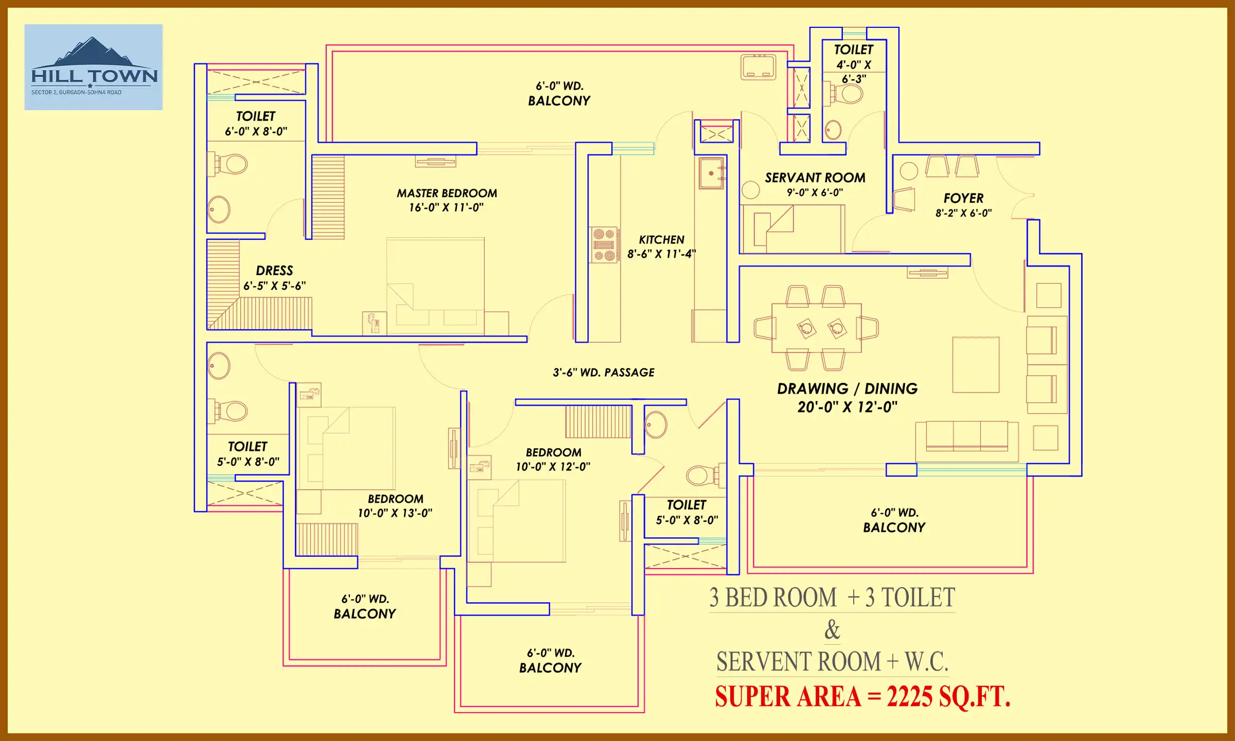 2225 Sqft