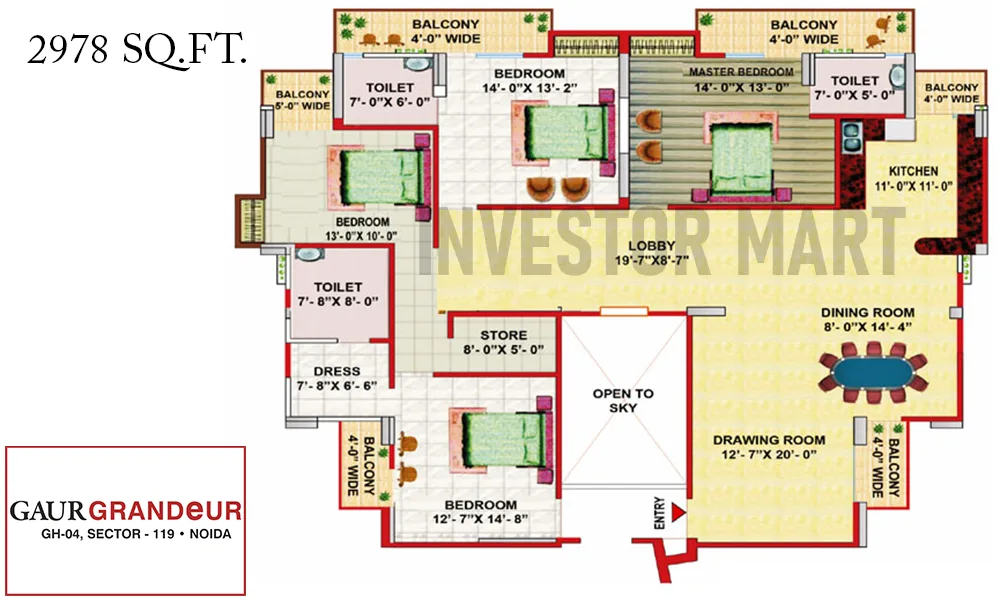 2978 Sqft