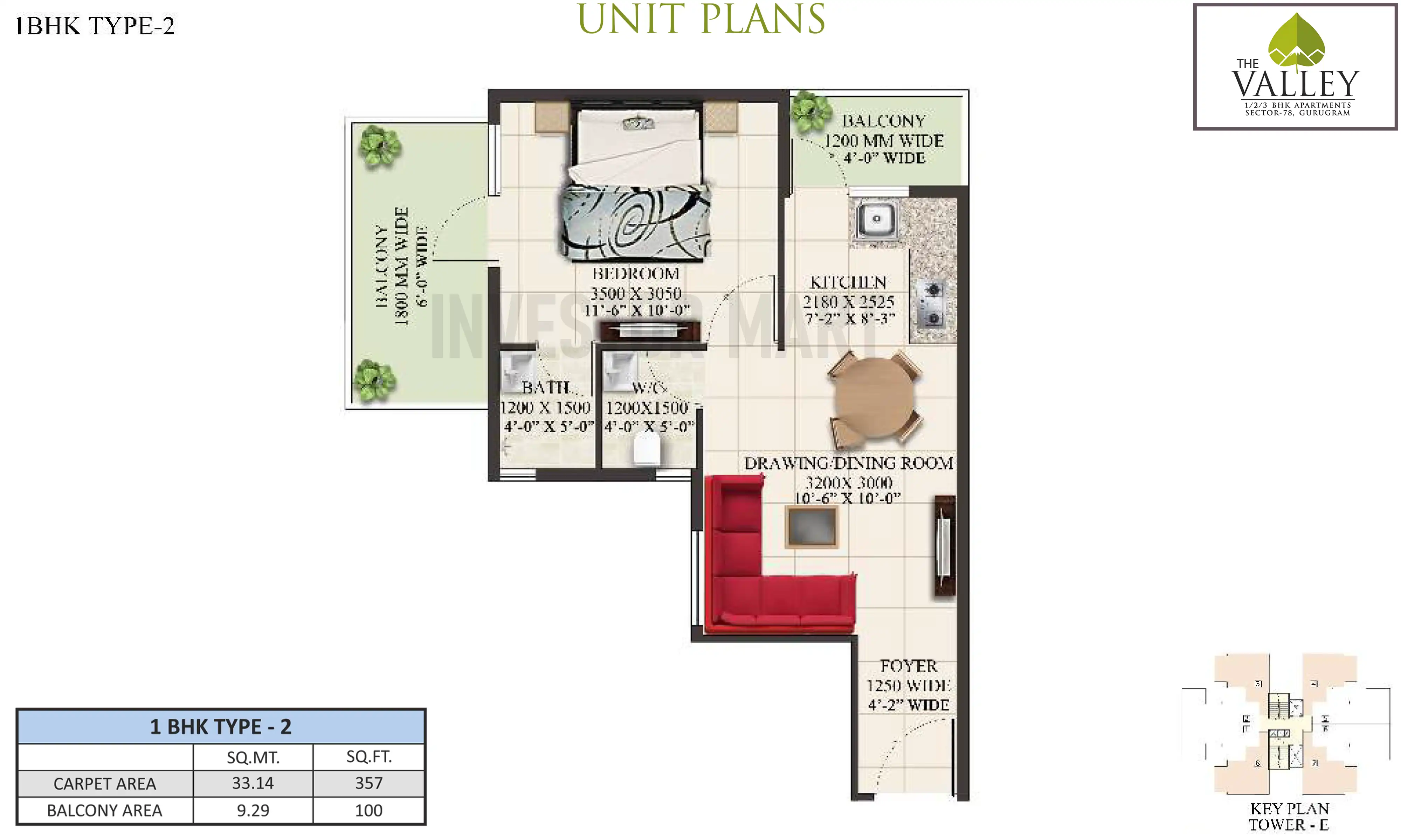 357 Sqft