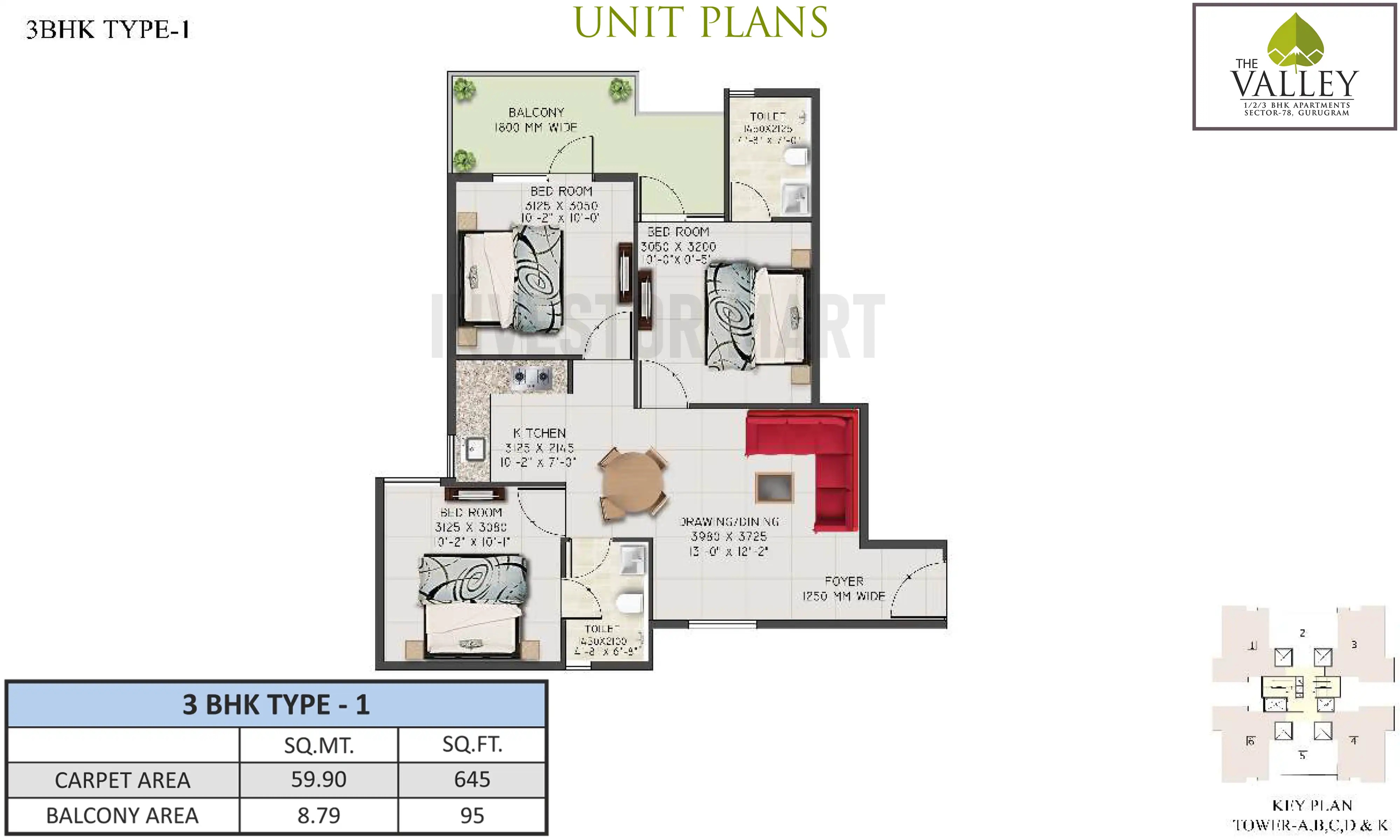 645 Sqft