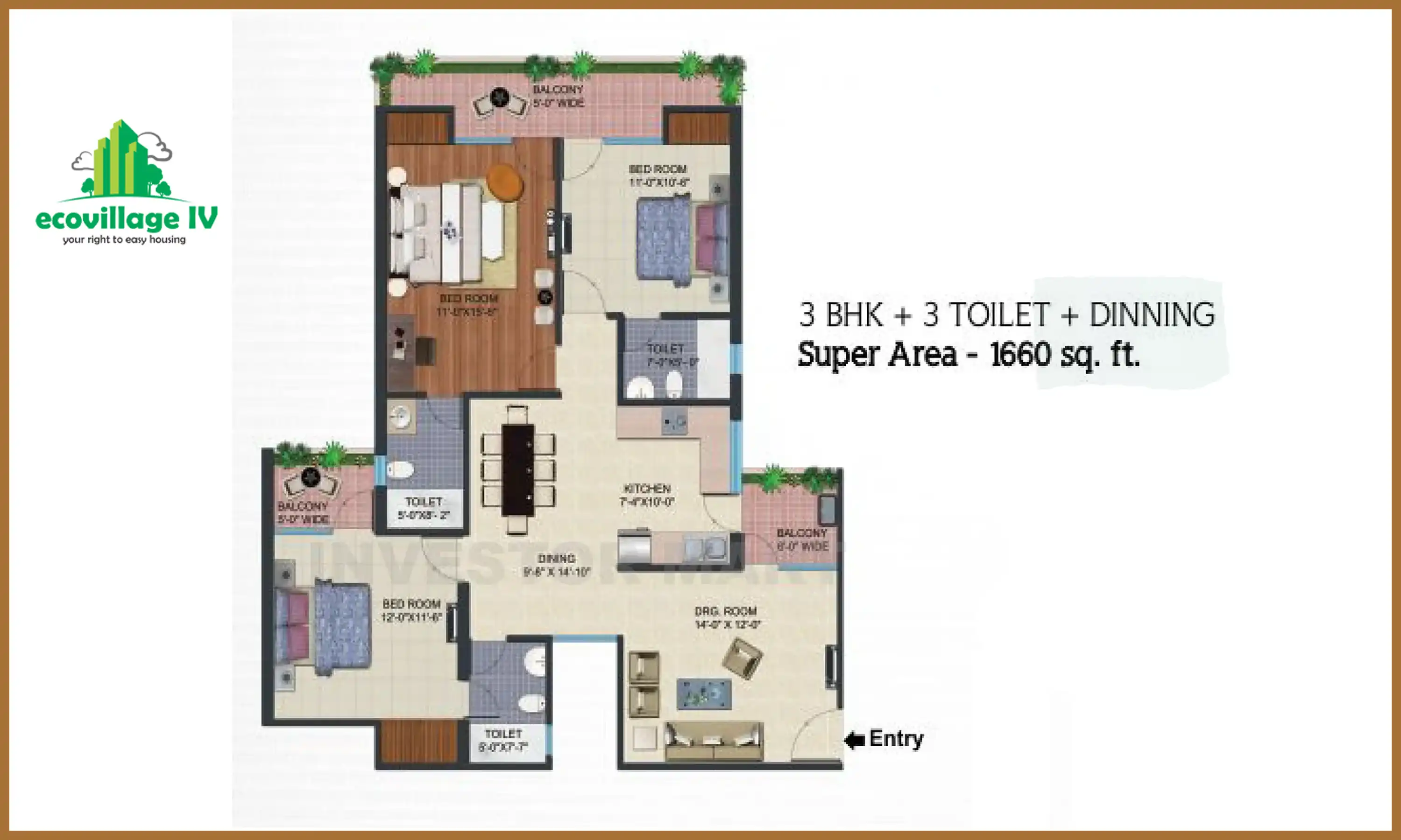 1660 Sqft