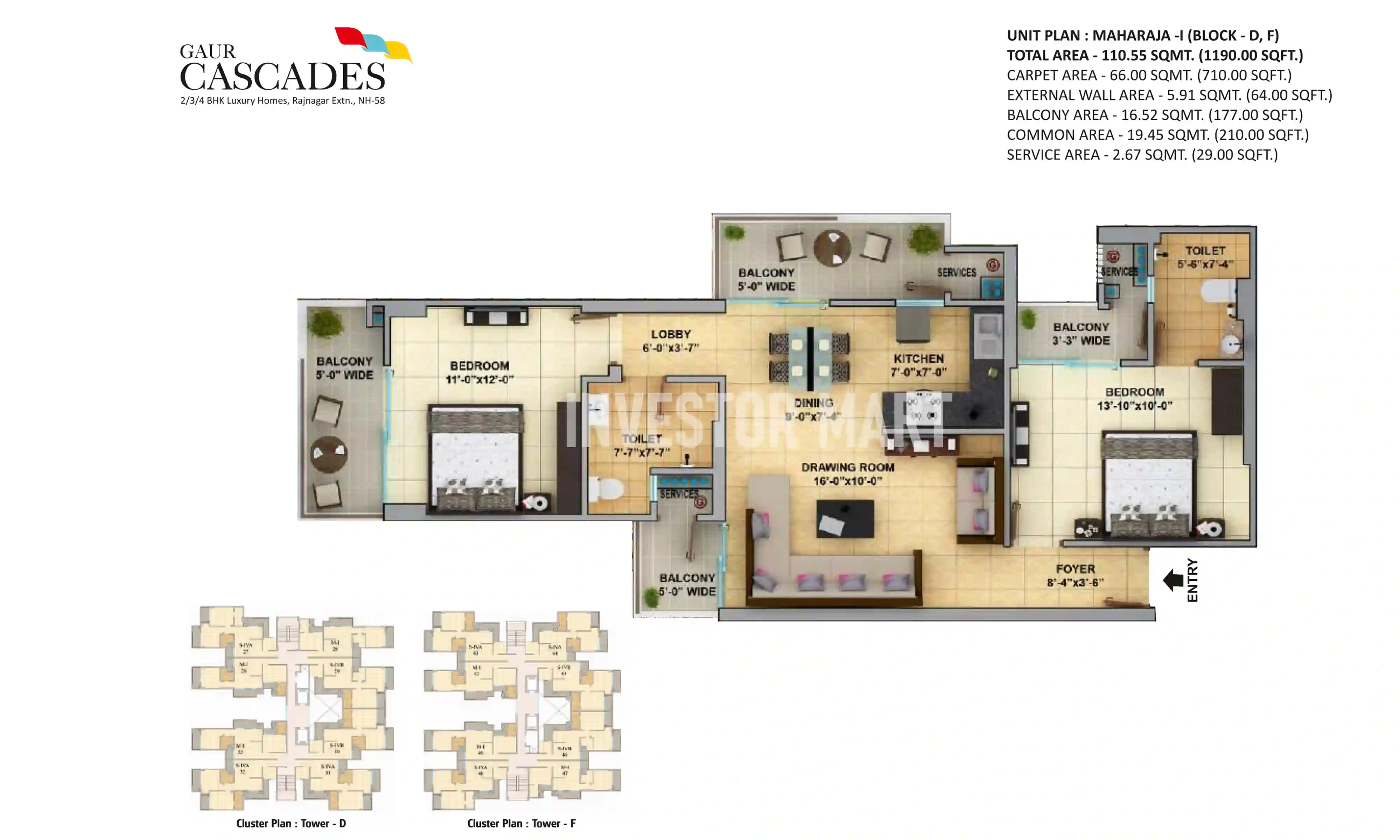 1190 Sqft