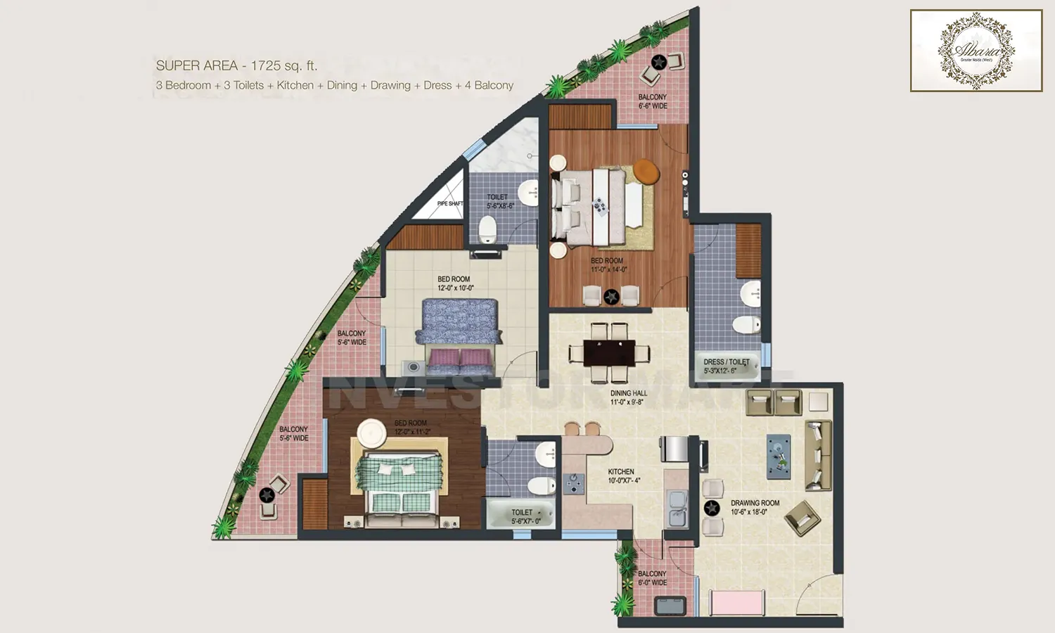 1725 Sqft