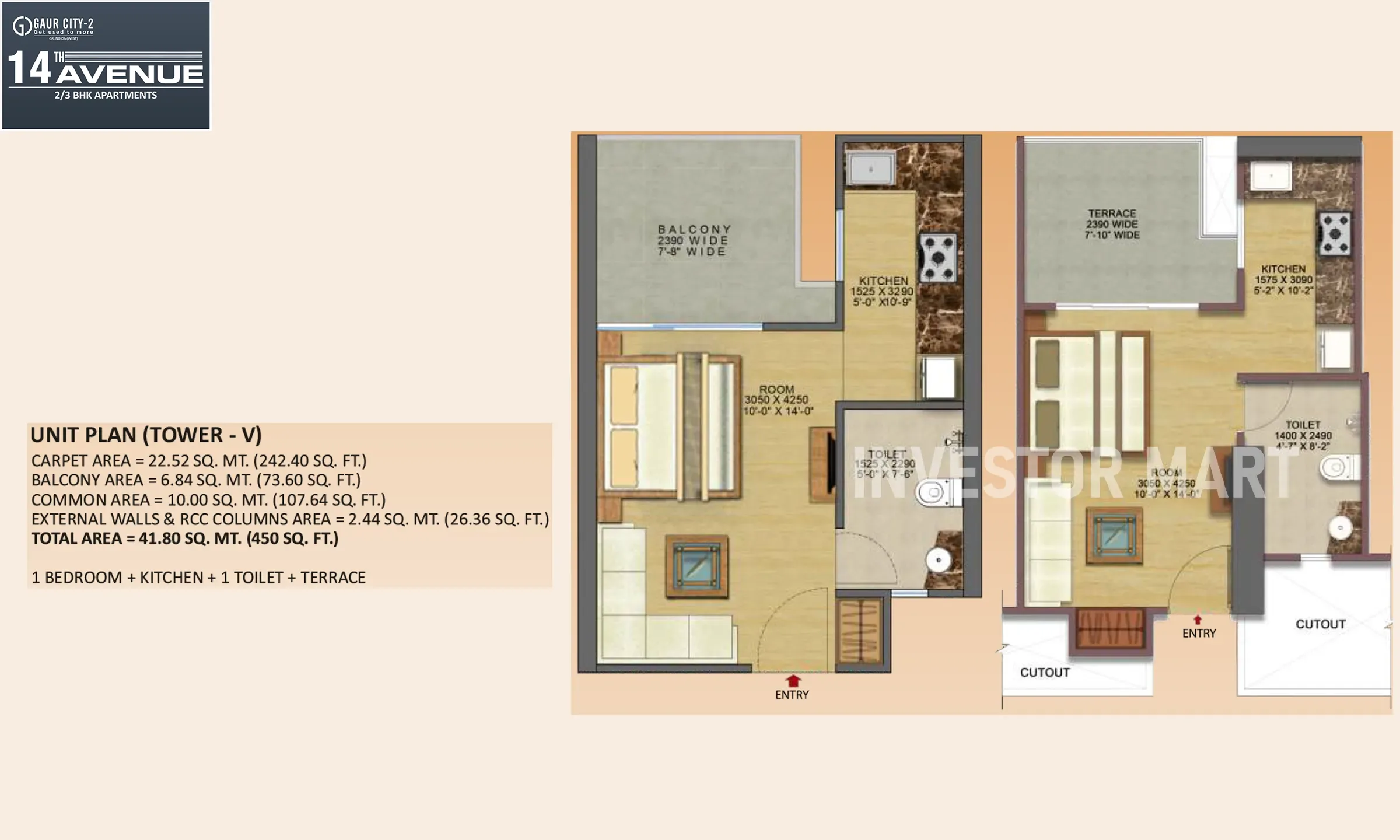 450 Sqft