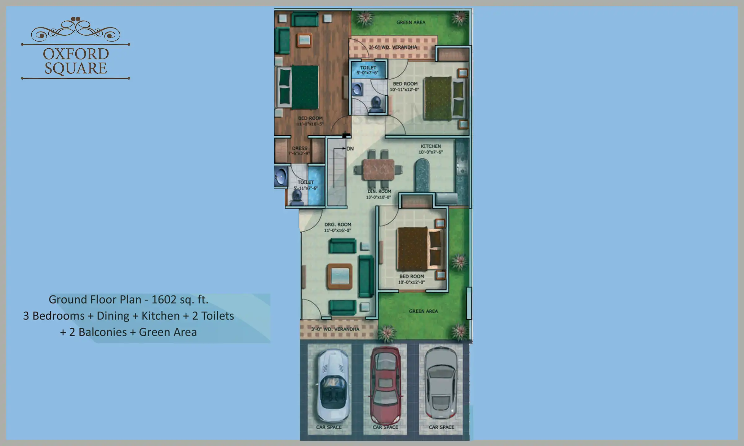 1602 Sqft